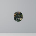 SILENT WILDERNESS Ovales Kunstregal in Schwarz