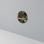 SILENT WILDERNESS Ovales Kunstregal in Eiche-Optik