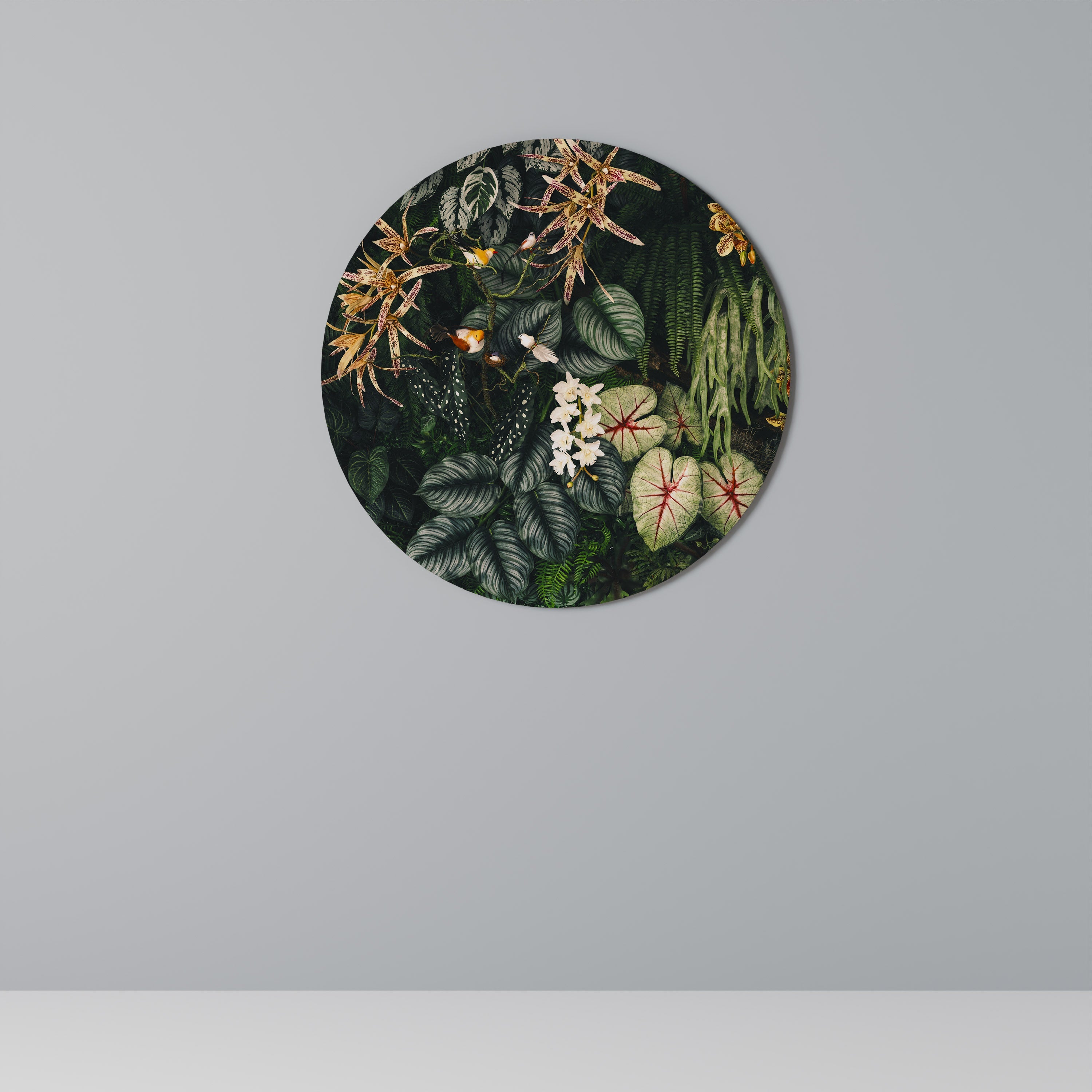 Runde Wandkunst „SILENT WILDERNESS“