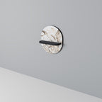 GRACEFUL DAYS Ovales Kunstregal in Schwarz