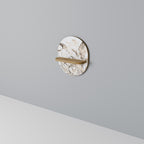 GRACEFUL DAYS Ovales Kunstregal in Eiche-Optik