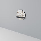 GRACEFUL DAYS Rundes Kunstregal in Schwarz