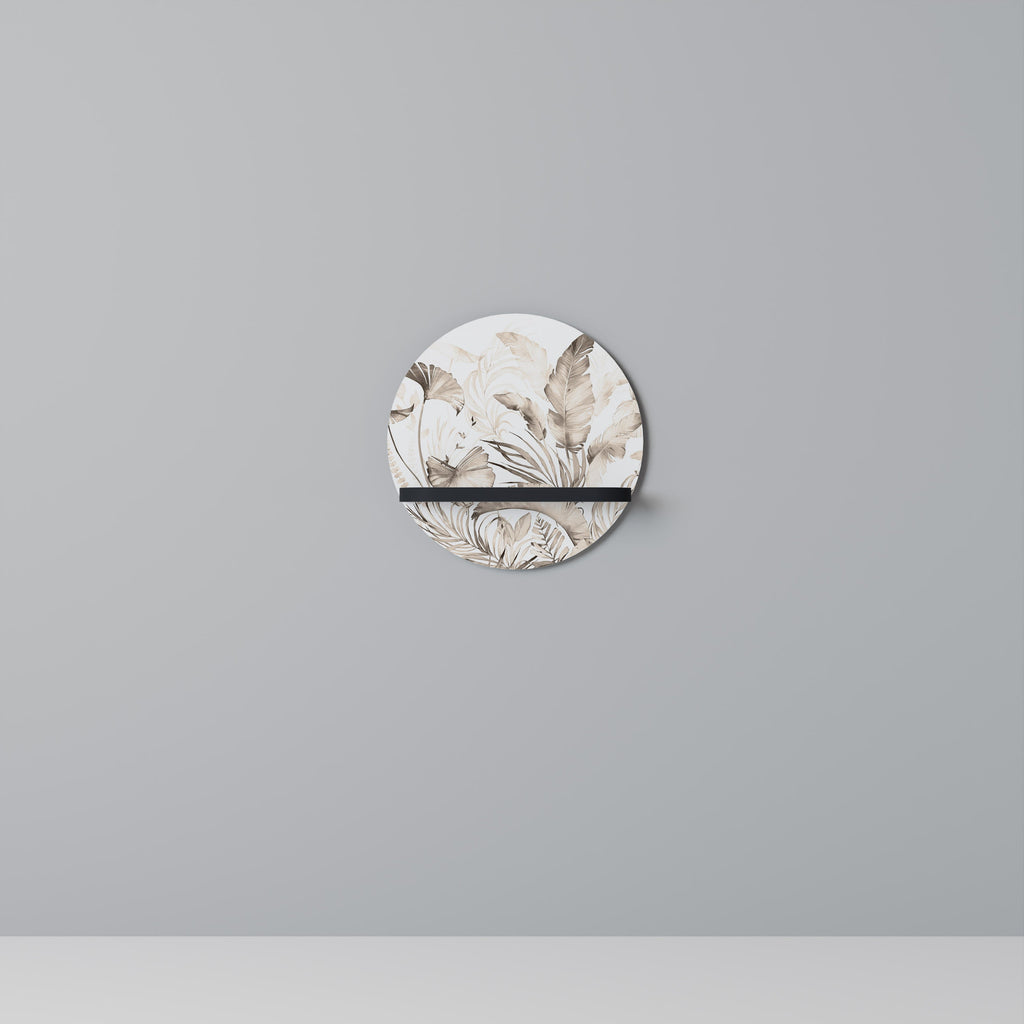 GRACEFUL DAYS Rundes Kunstregal in Schwarz