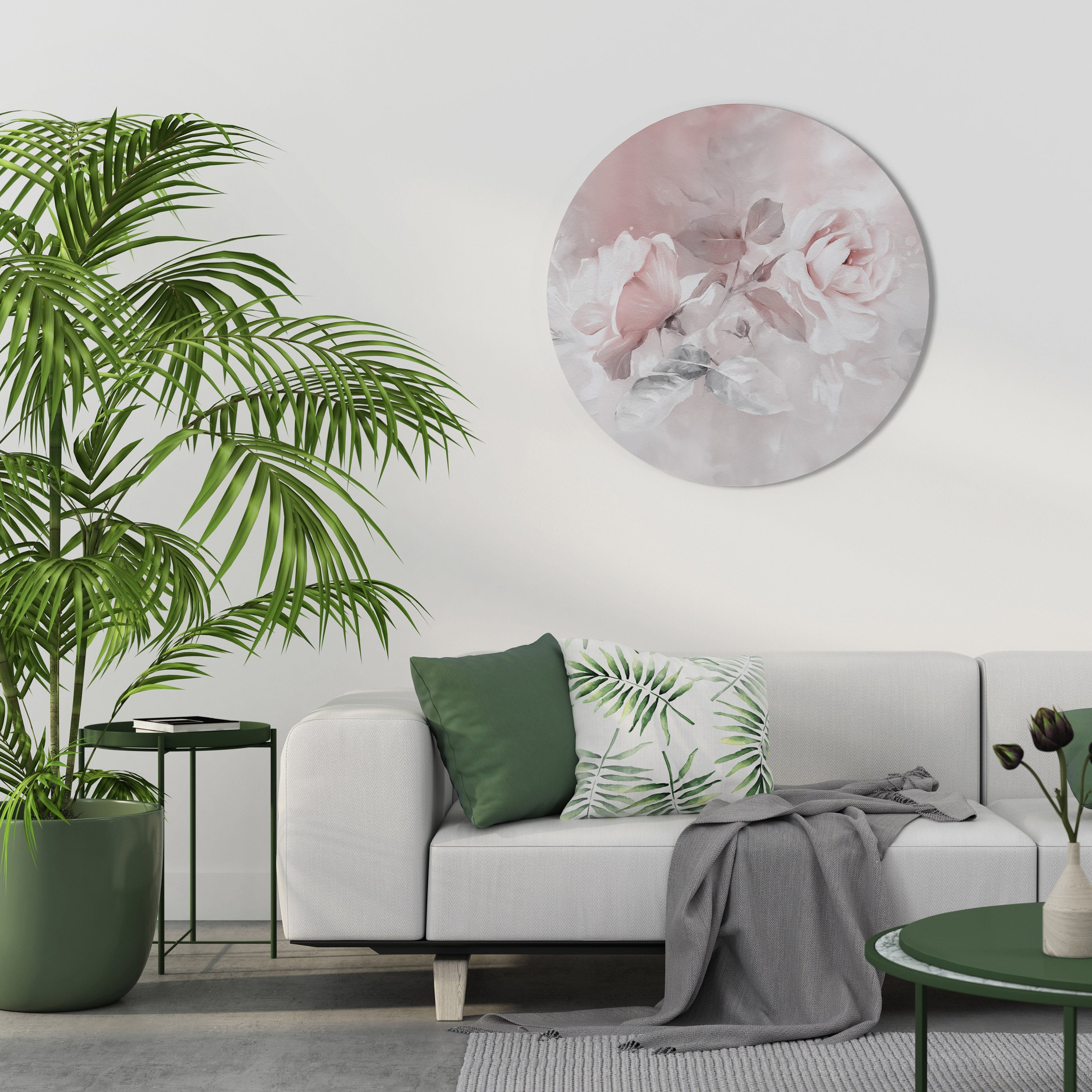 GRACEFUL DAYS Runde Wandkunst