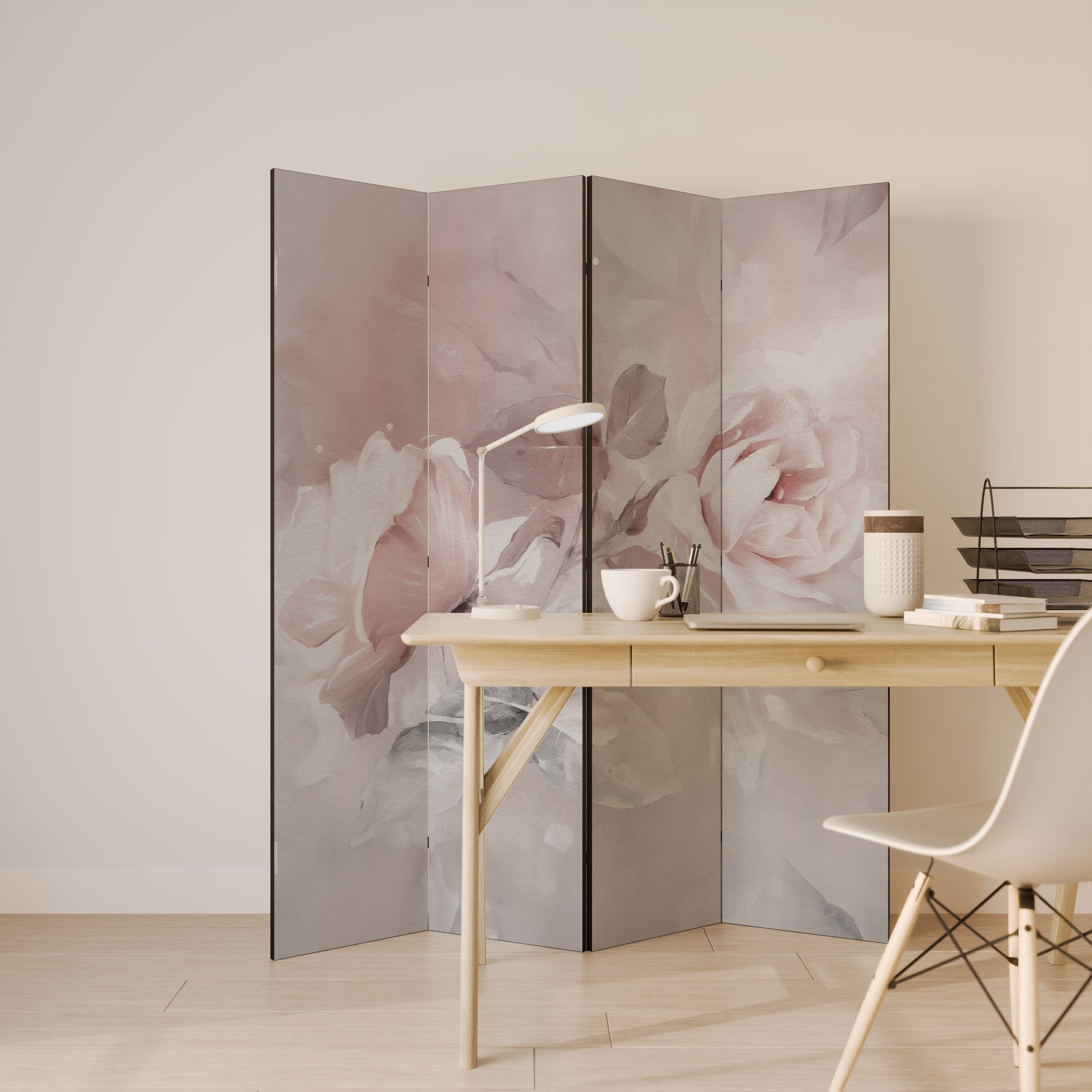 GRACEFUL DAYS Dekorativer 4-teiliger Raumteiler