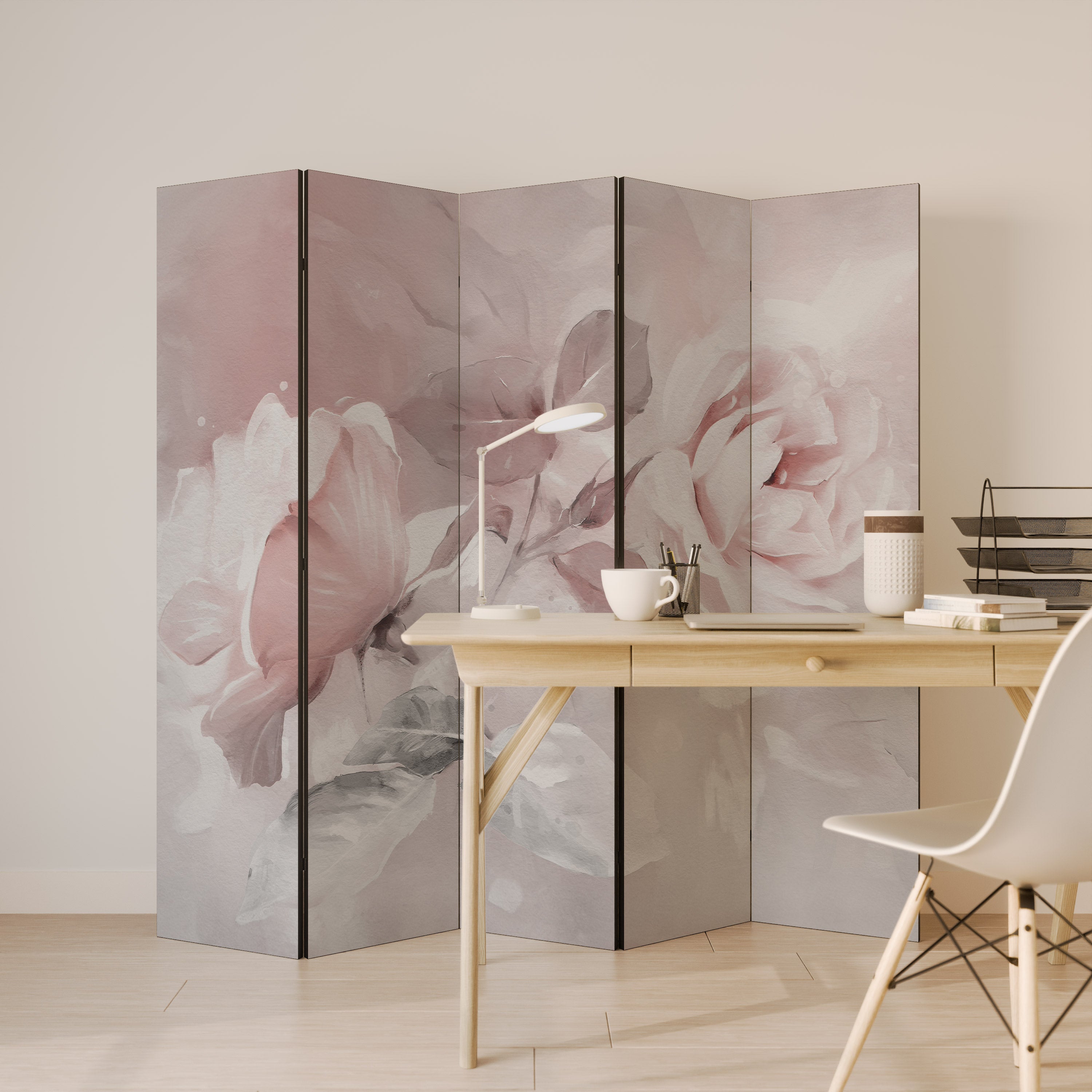 GRACEFUL DAYS Dekorativer 5-teiliger Raumteiler