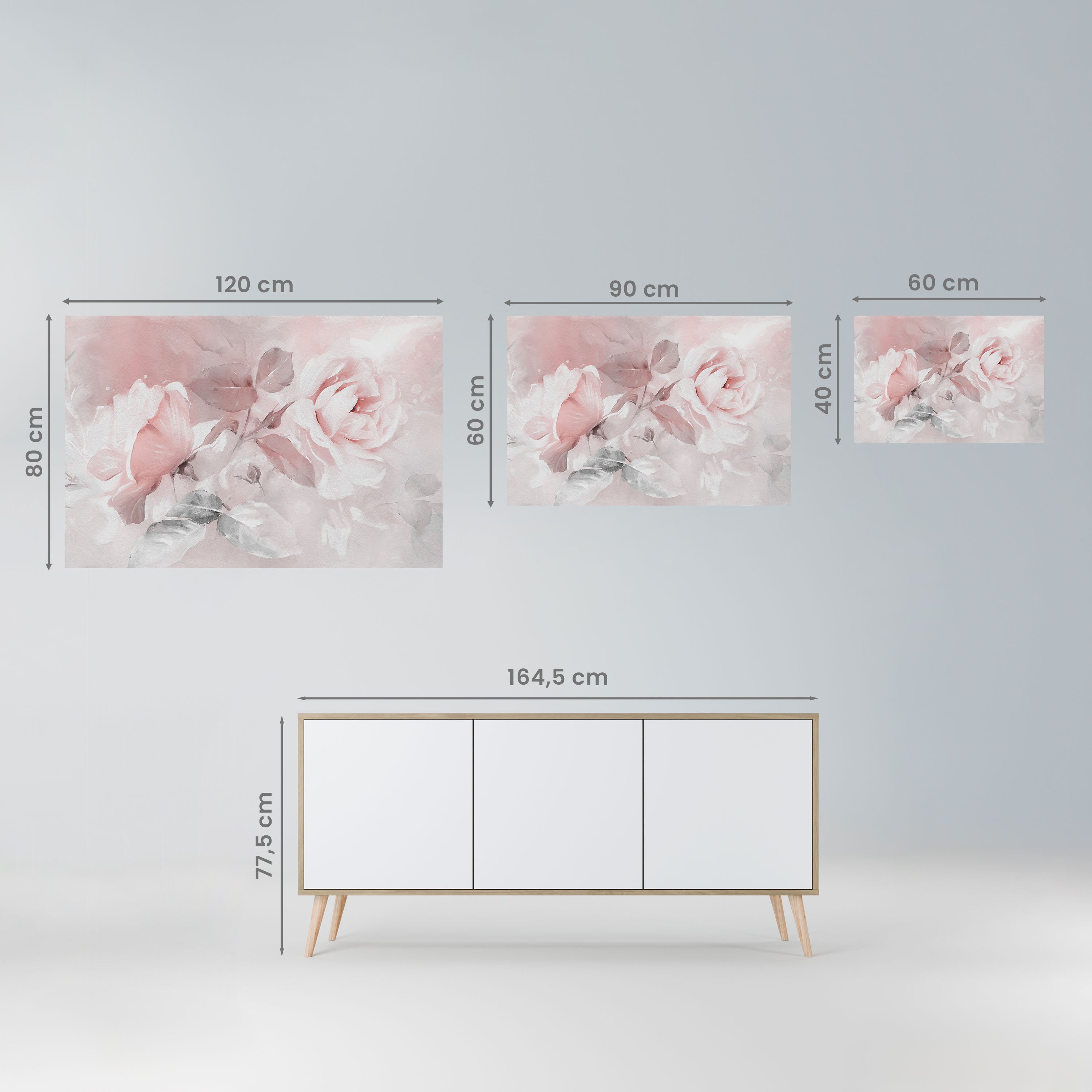 GRACEFUL DAYS Horizontales Poster zum Abziehen und Aufkleben