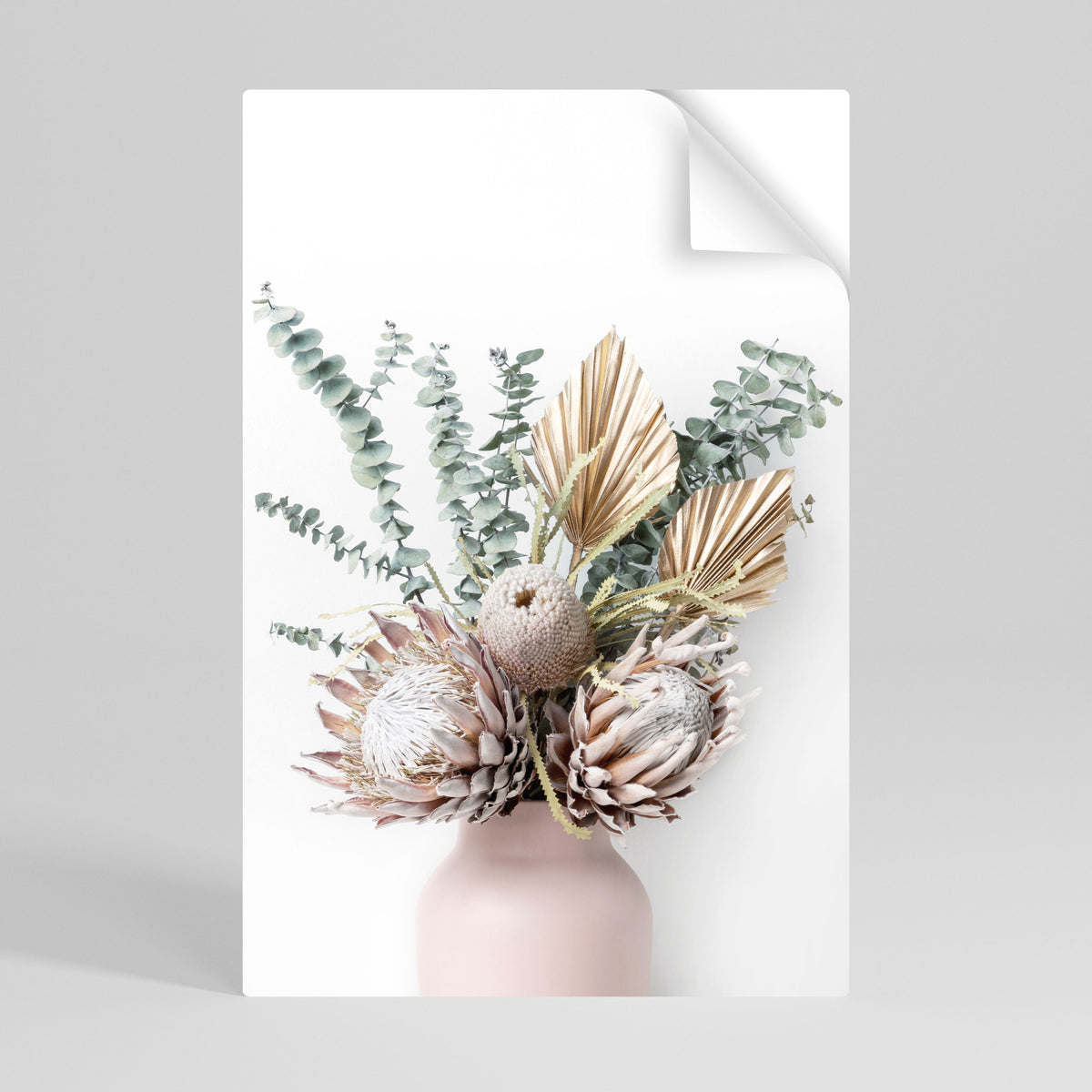NATURE'S GOLDEN WHIMSY Selbstklebendes Poster - Hochformat