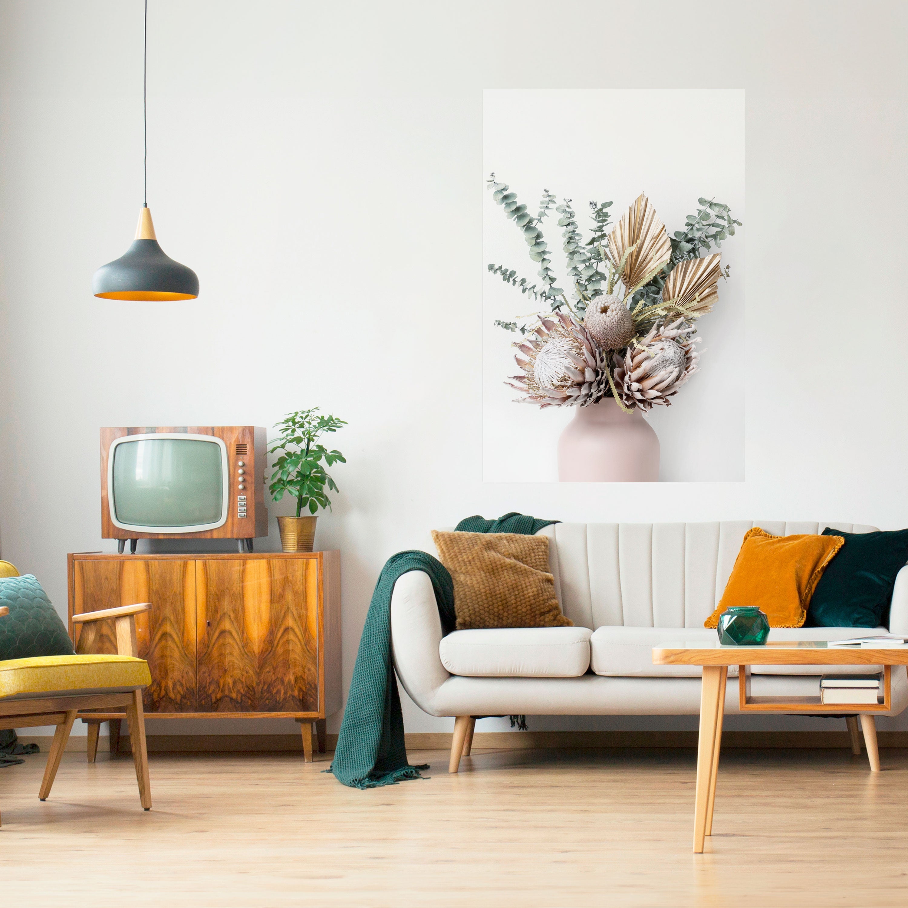 NATURE'S GOLDEN WHIMSY Vertikales Poster zum Abziehen und Aufkleben