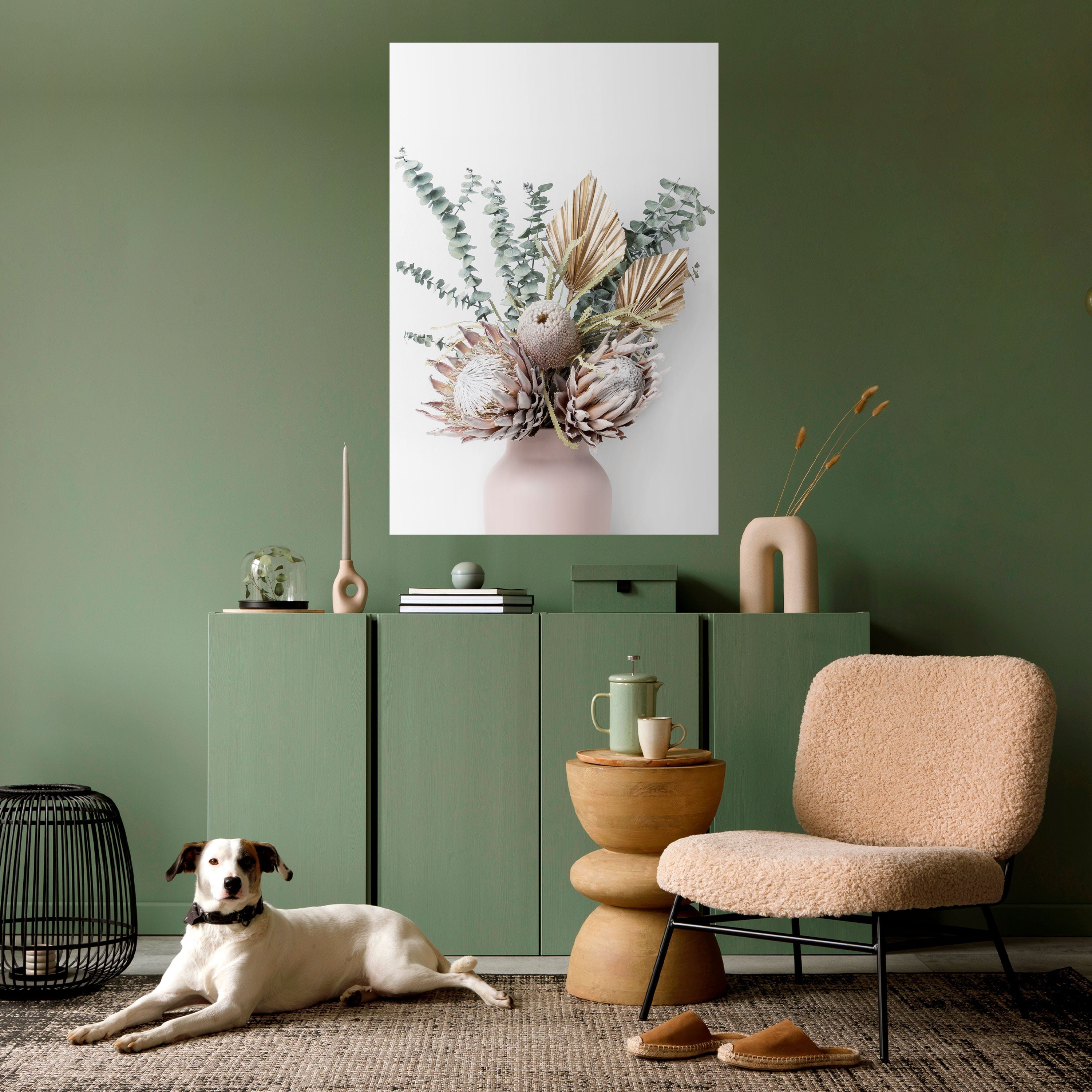 NATURE'S GOLDEN WHIMSY Vertikales Poster zum Abziehen und Aufkleben