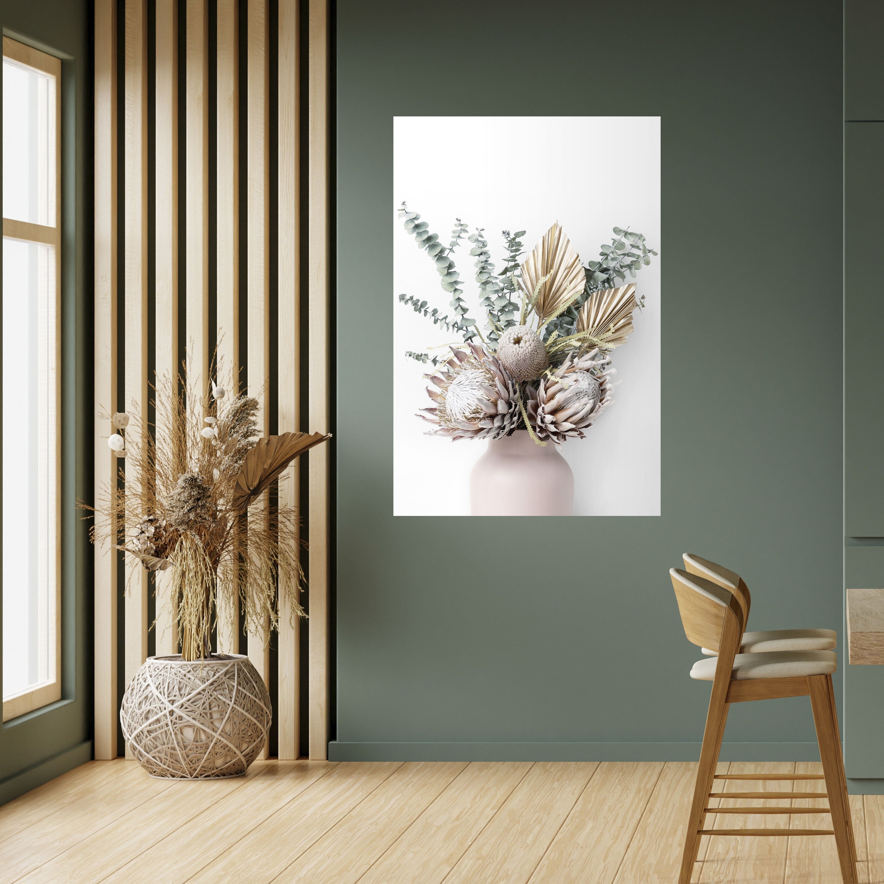NATURE'S GOLDEN WHIMSY Vertikales Poster zum Abziehen und Aufkleben