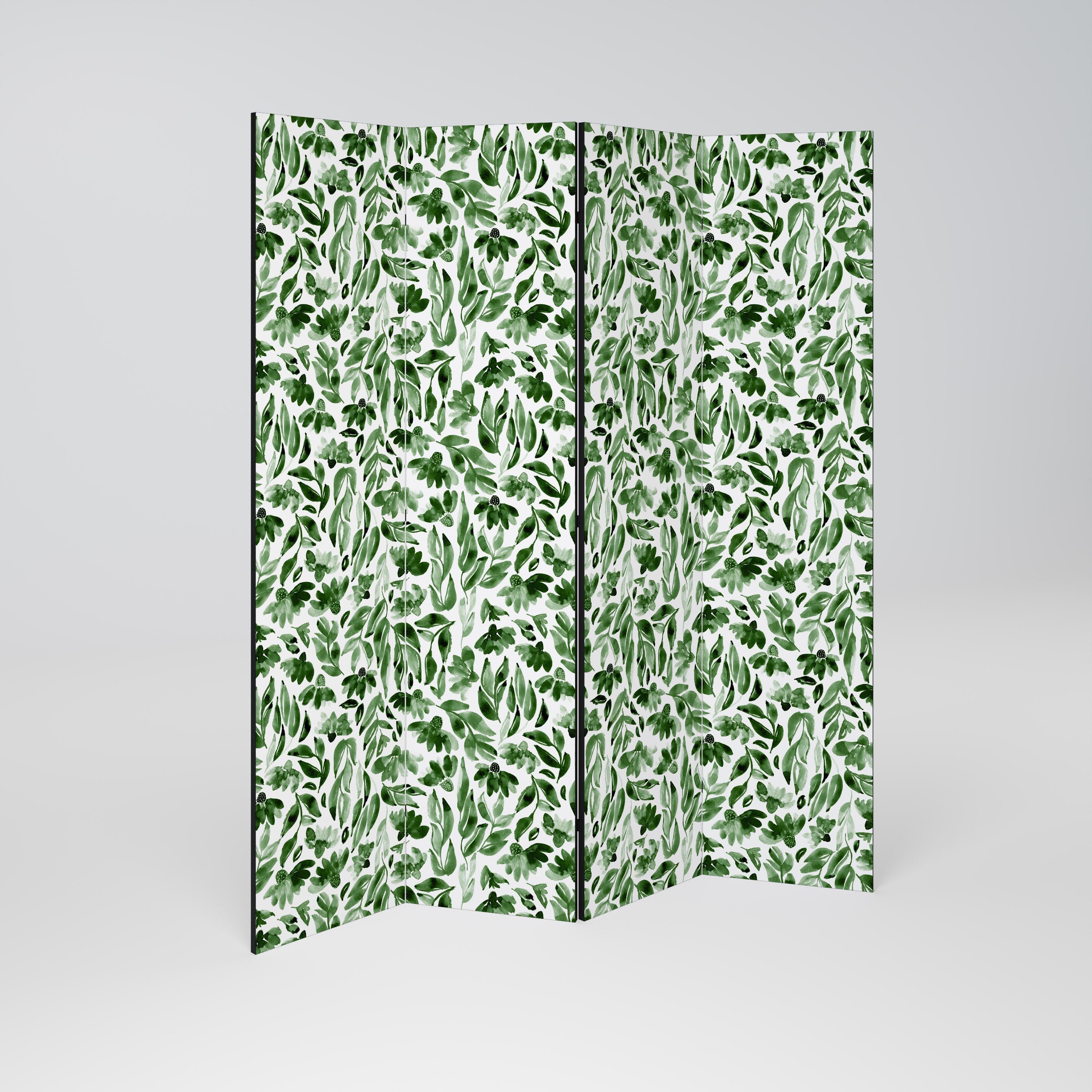 LEAFY LAYERS Dekorativer 4-teiliger Raumteiler