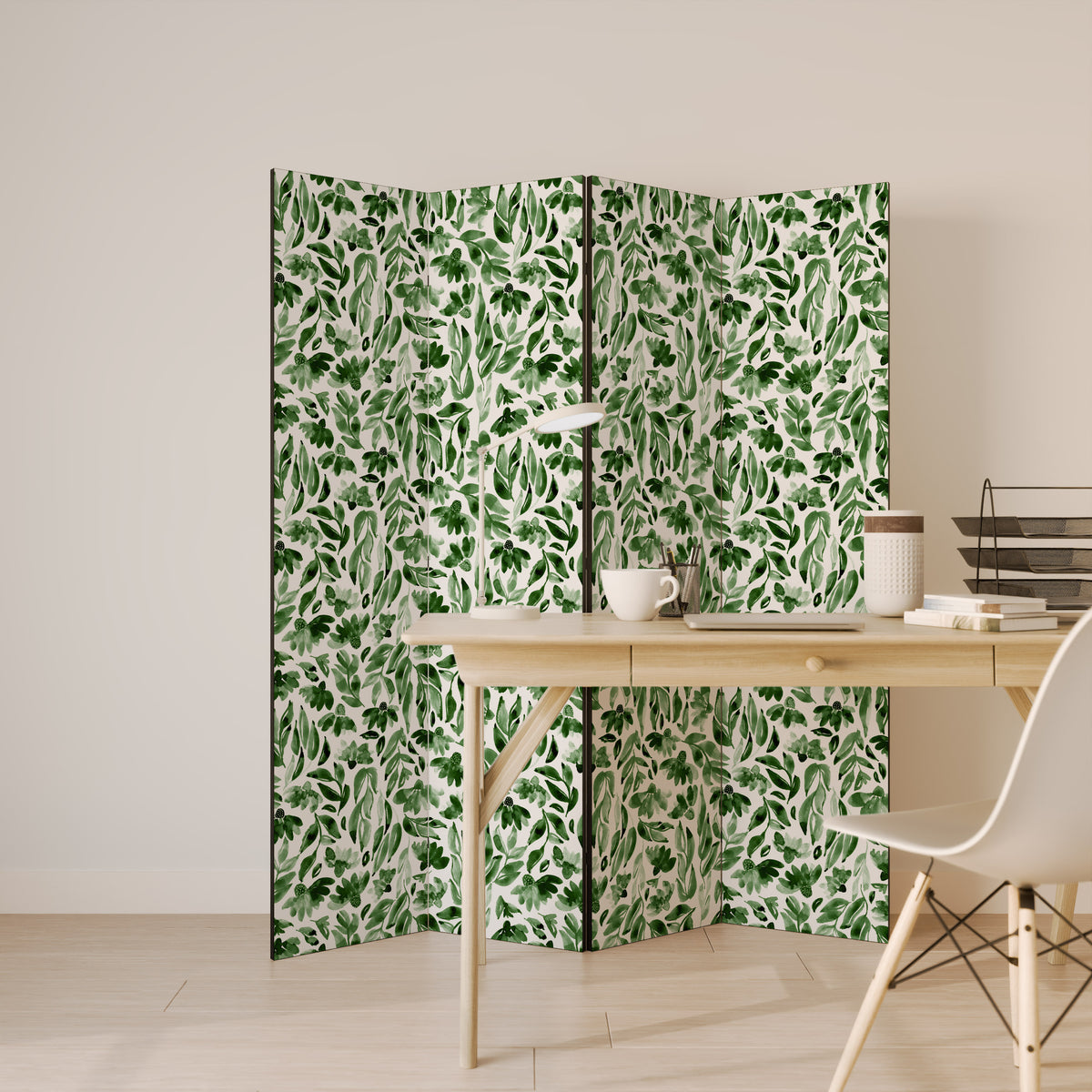 LEAFY LAYERS 4-teiliger Paravent
