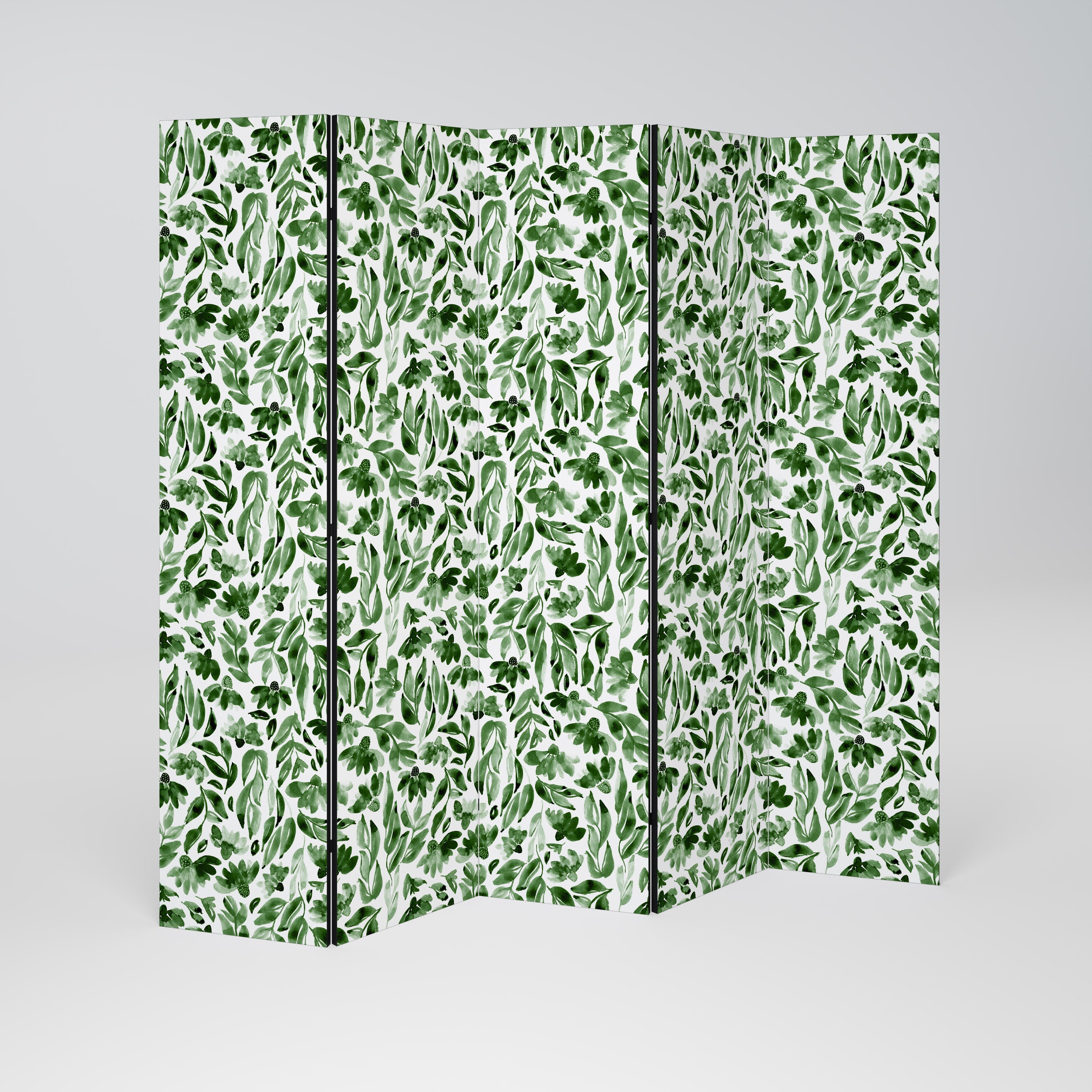 LEAFY LAYERS Dekorativer 5-teiliger Raumteiler