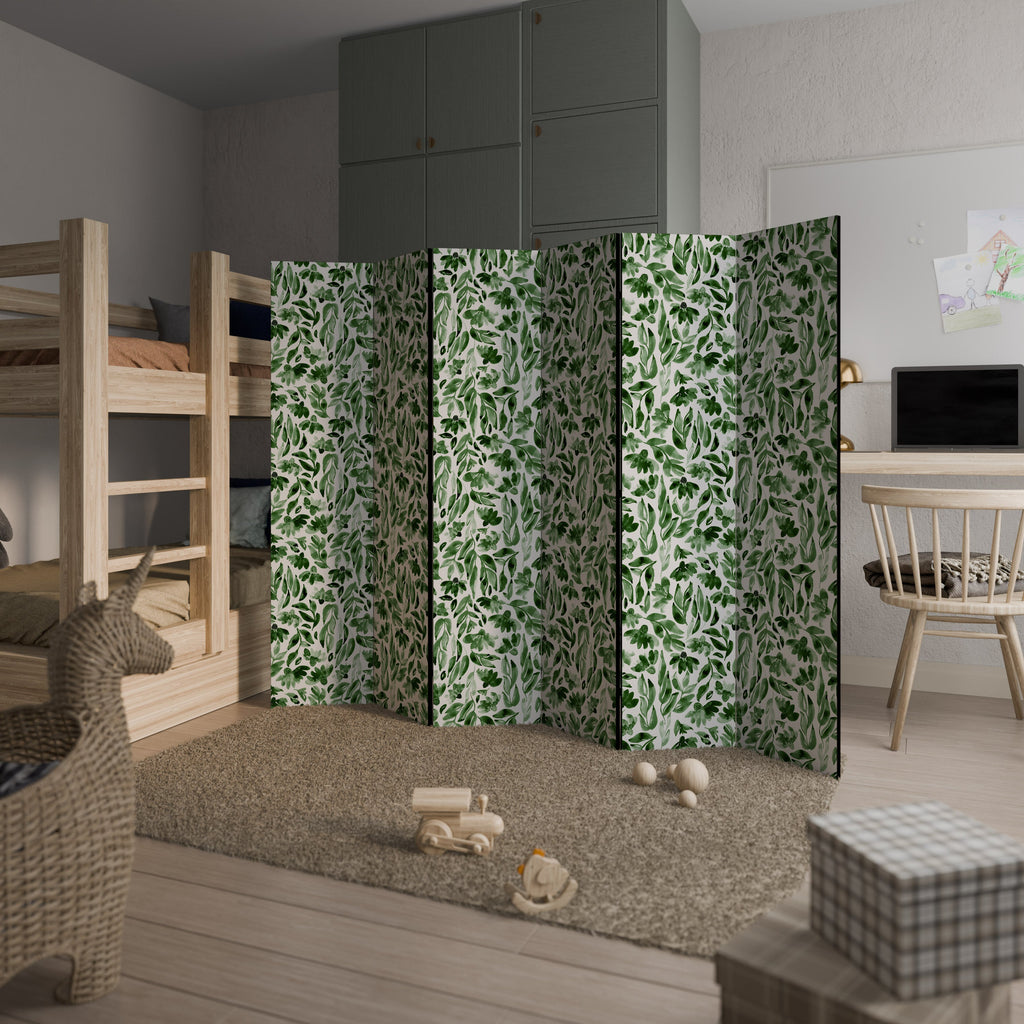 LEAFY LAYERS Dekorativer 6-teiliger Raumteiler