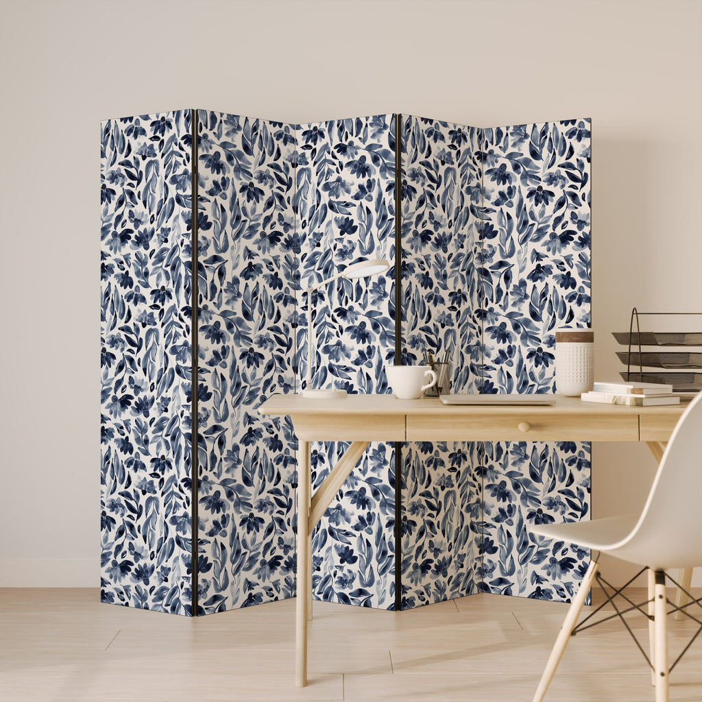 FLORAL FANTASY FABLE Dekorativer 5-teiliger Raumteiler
