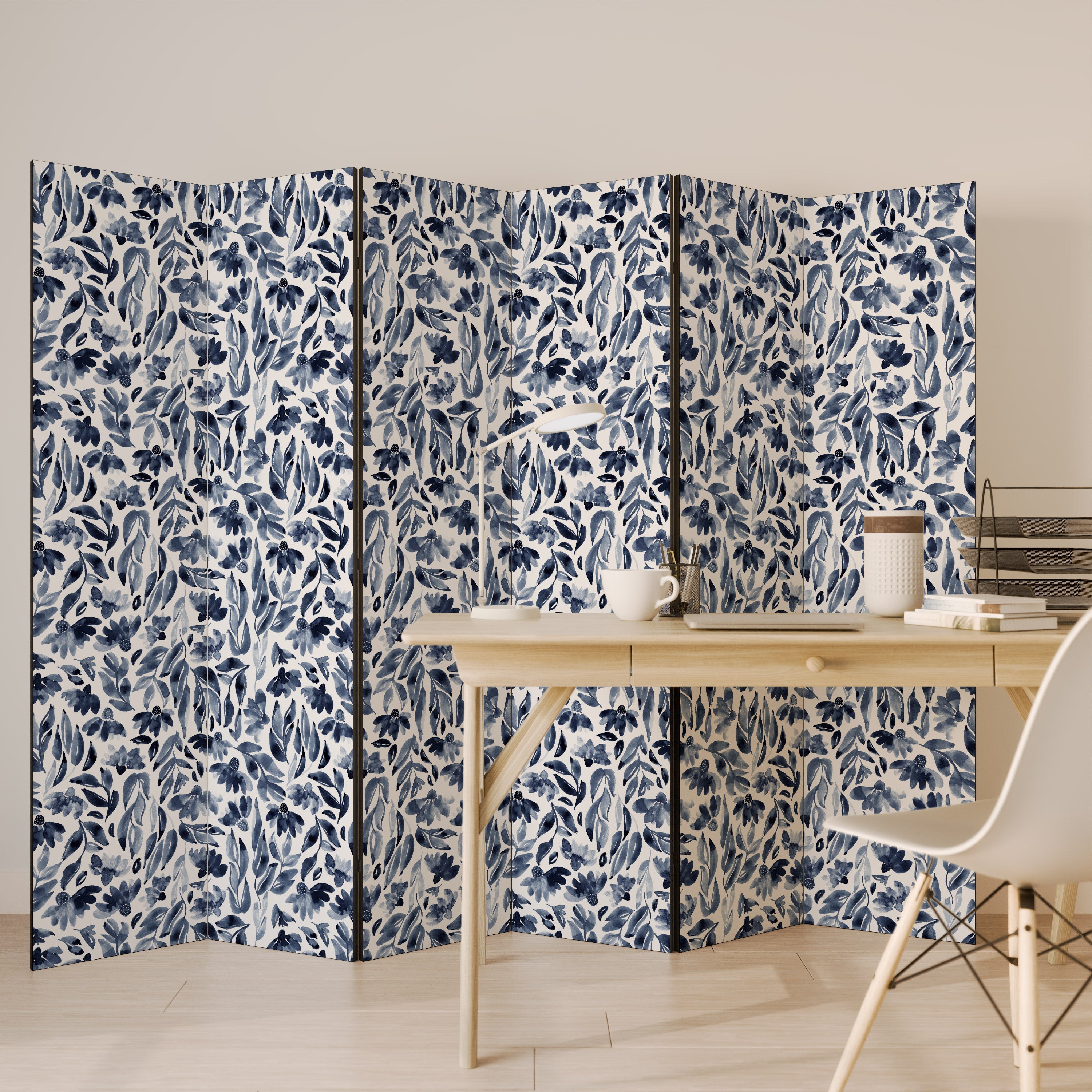 FLORAL FANTASY FABLE Dekorativer 6-teiliger Raumteiler