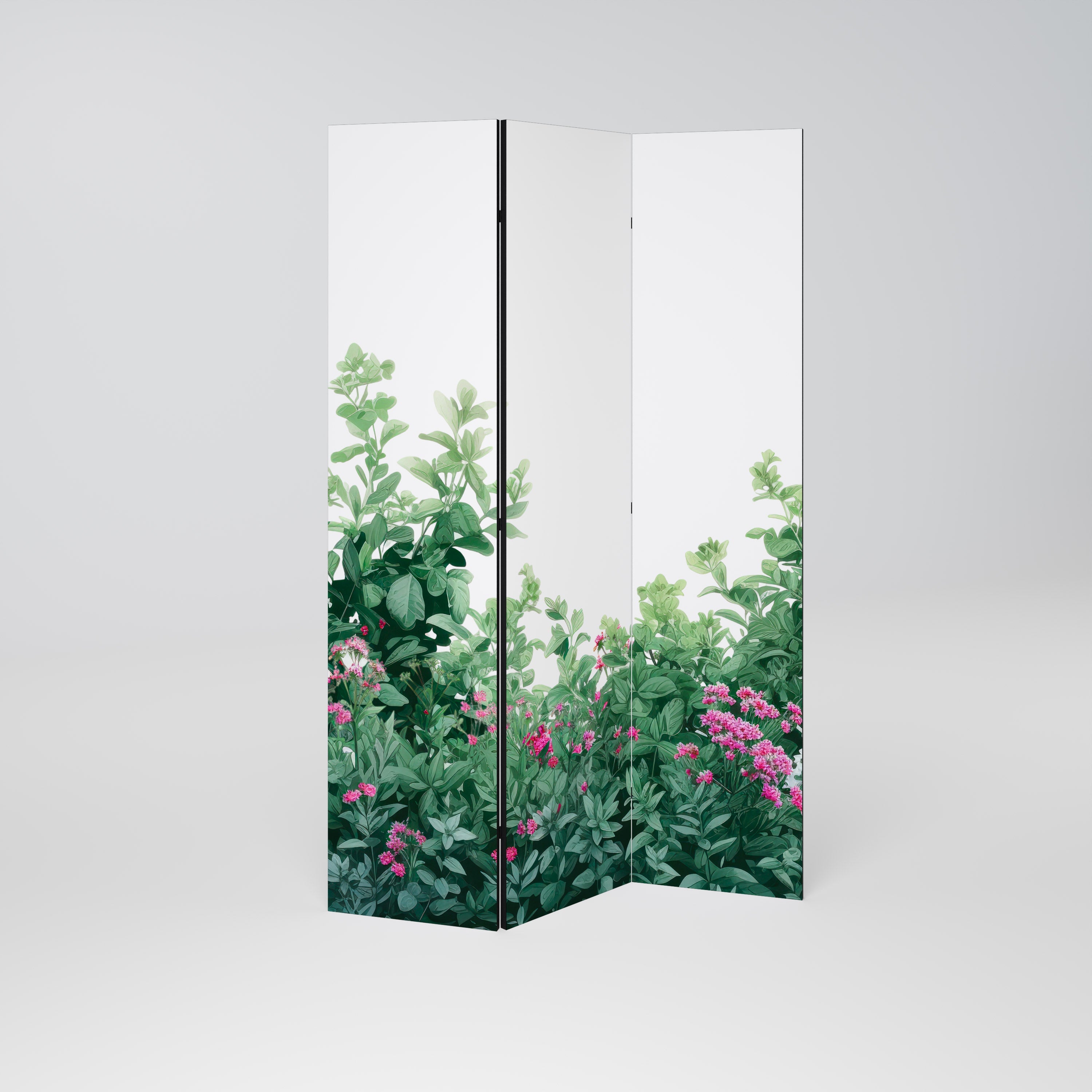 FLORAL SERENITY BARRIER Dekorativer 3-teiliger Raumteiler
