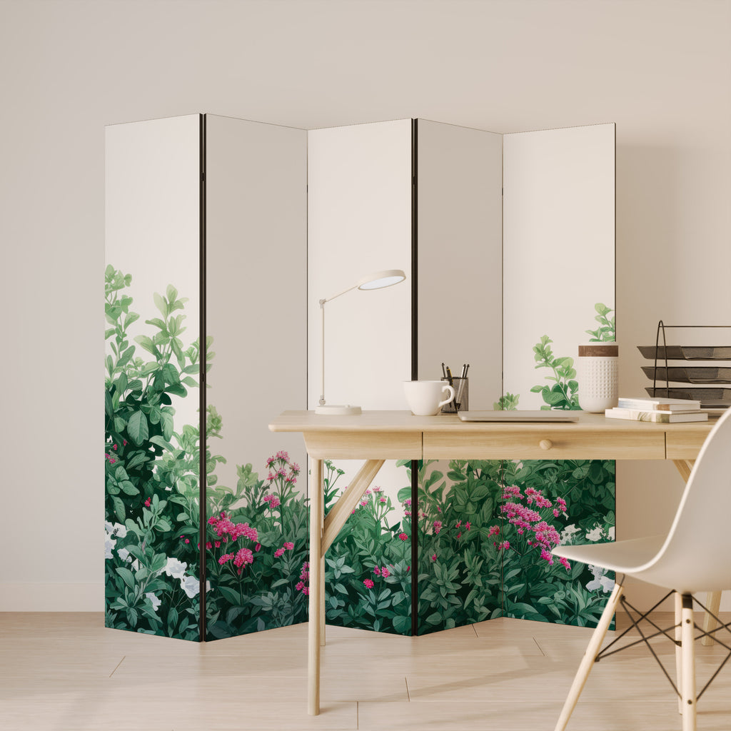 FLORAL SERENITY BARRIER 5-teiliger Paravent