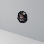 PURE BLOSSOM Ovales Kunstregal in Schwarz