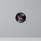 PURE BLOSSOM Rundes Kunstregal in Schwarz