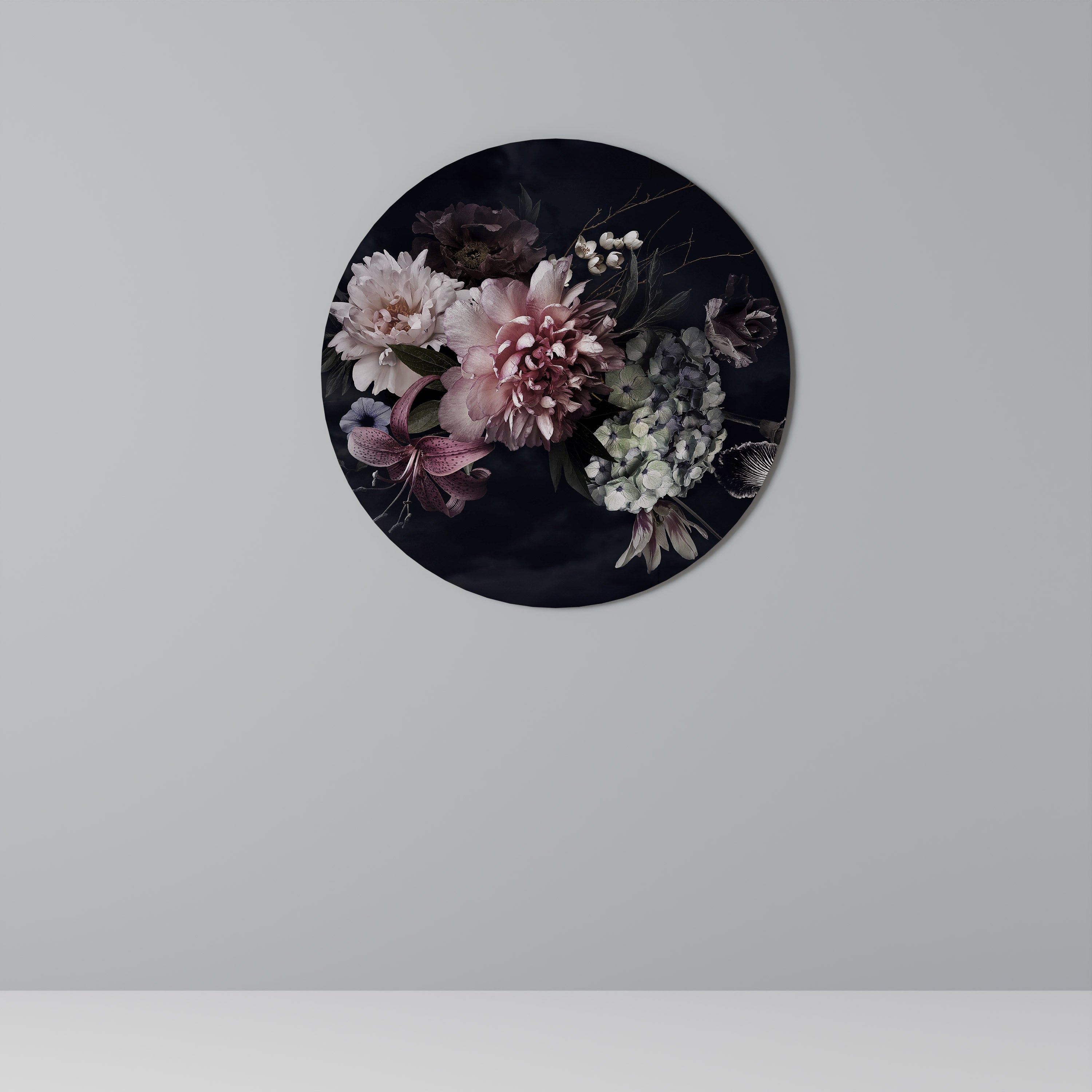Runde Wandkunst PURE BLOSSOM
