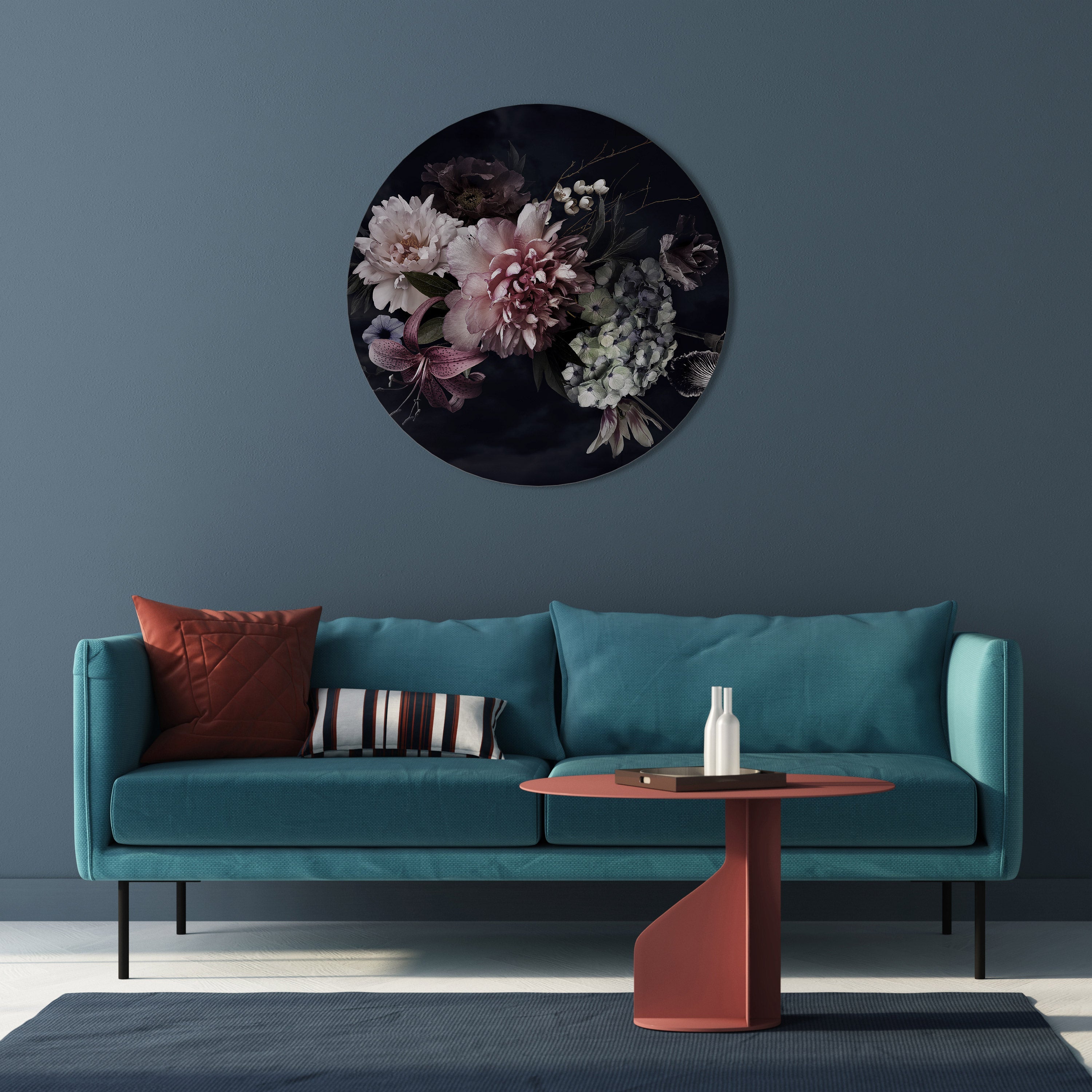 Runde Wandkunst PURE BLOSSOM
