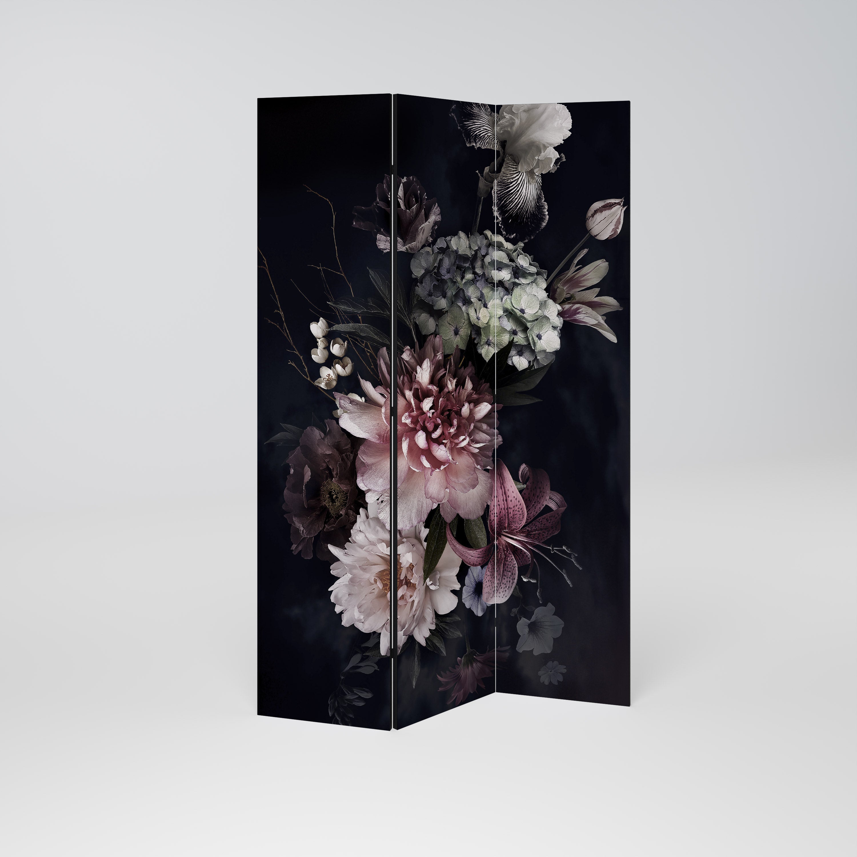 PURE BLOSSOM Dekorativer 3-teiliger Raumteiler