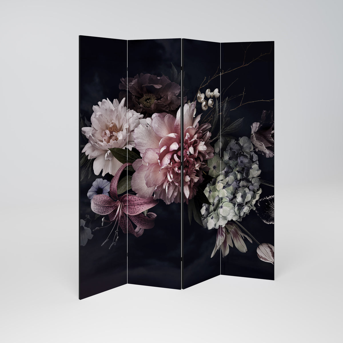 PURE BLOSSOM 4-teiliger Paravent