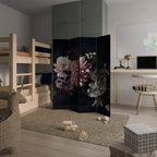 PURE BLOSSOM Dekorativer Paravent - 4-teilig