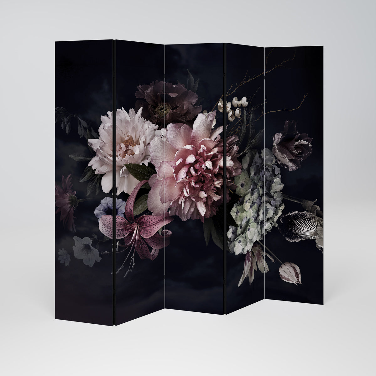 PURE BLOSSOM 5-teiliger Paravent