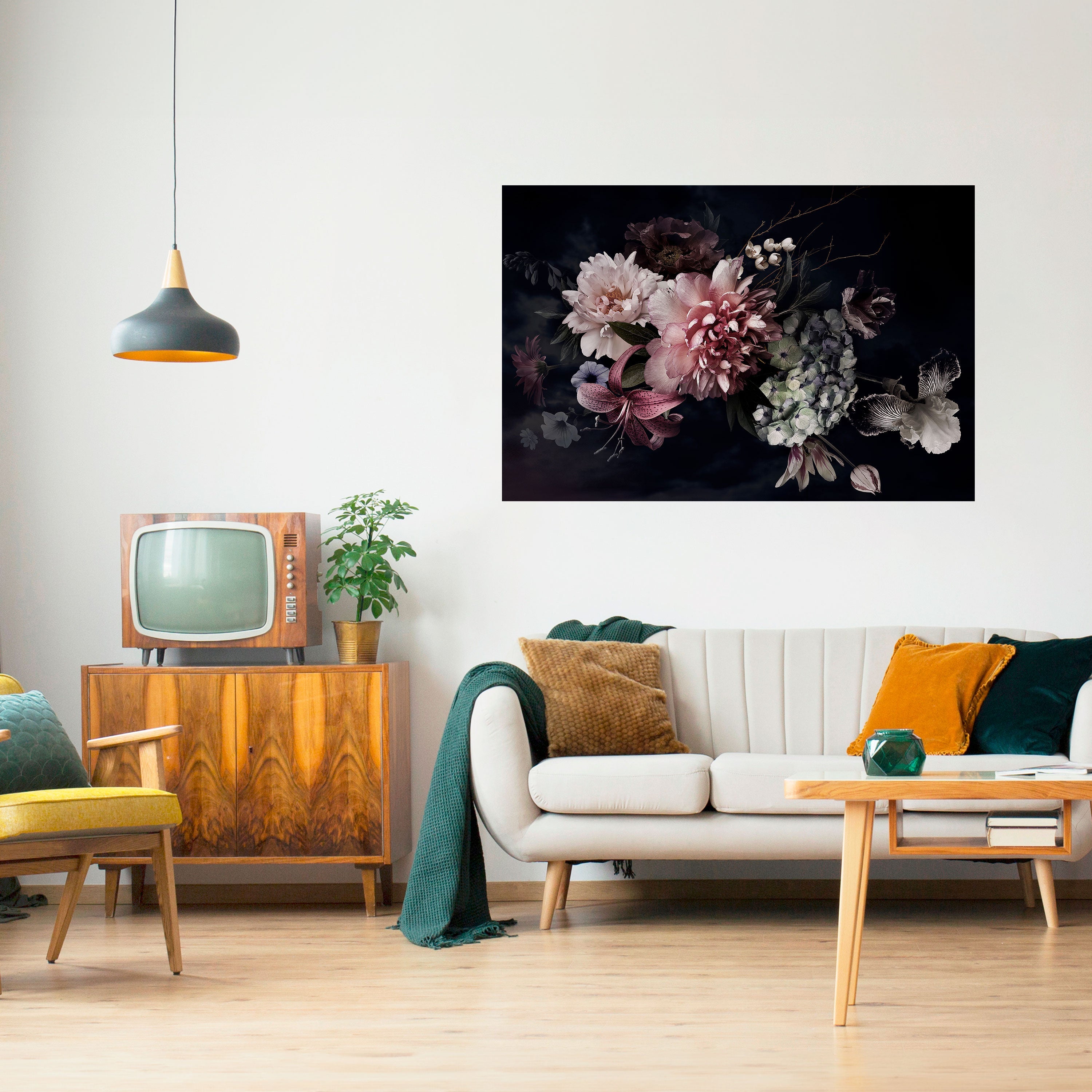 PURE BLOSSOM Horizontales Poster zum Abziehen und Aufkleben