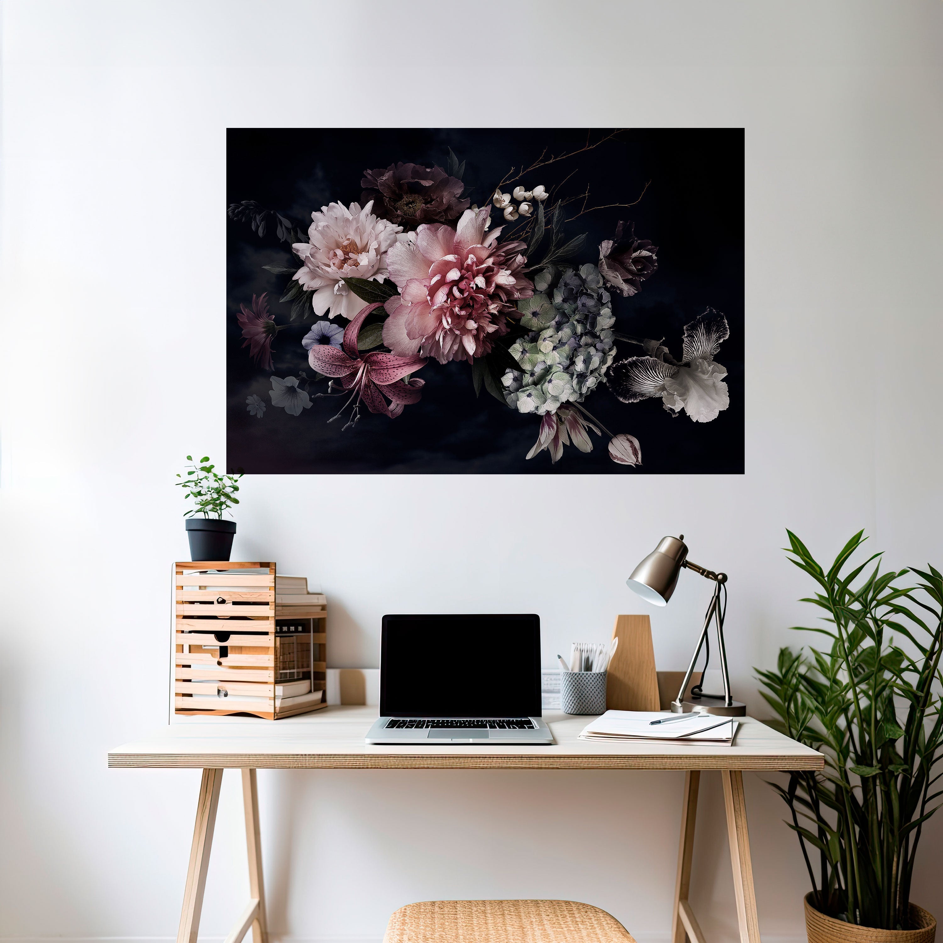 PURE BLOSSOM Horizontales Poster zum Abziehen und Aufkleben