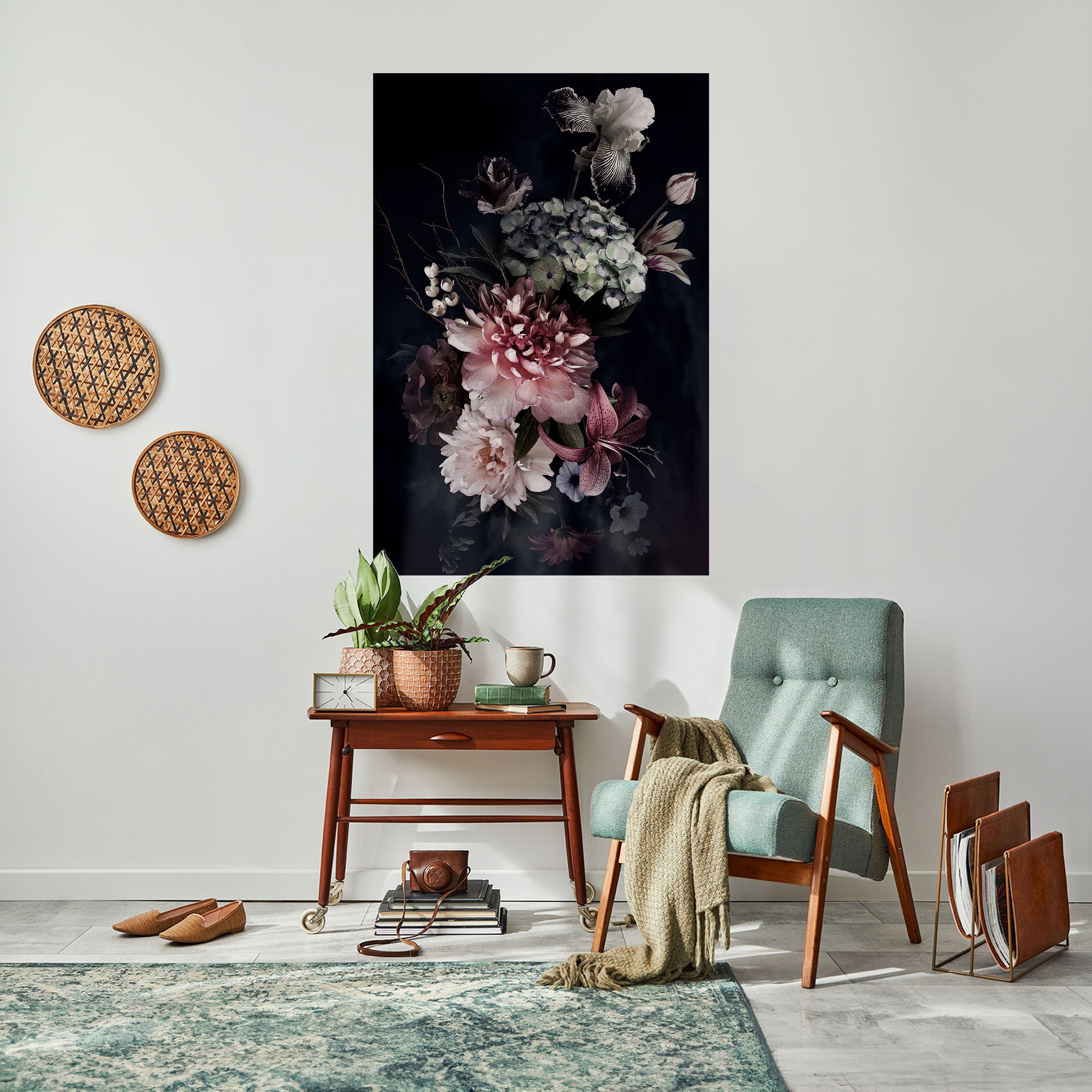 PURE BLOSSOM Vertikales Poster zum Abziehen und Aufkleben
