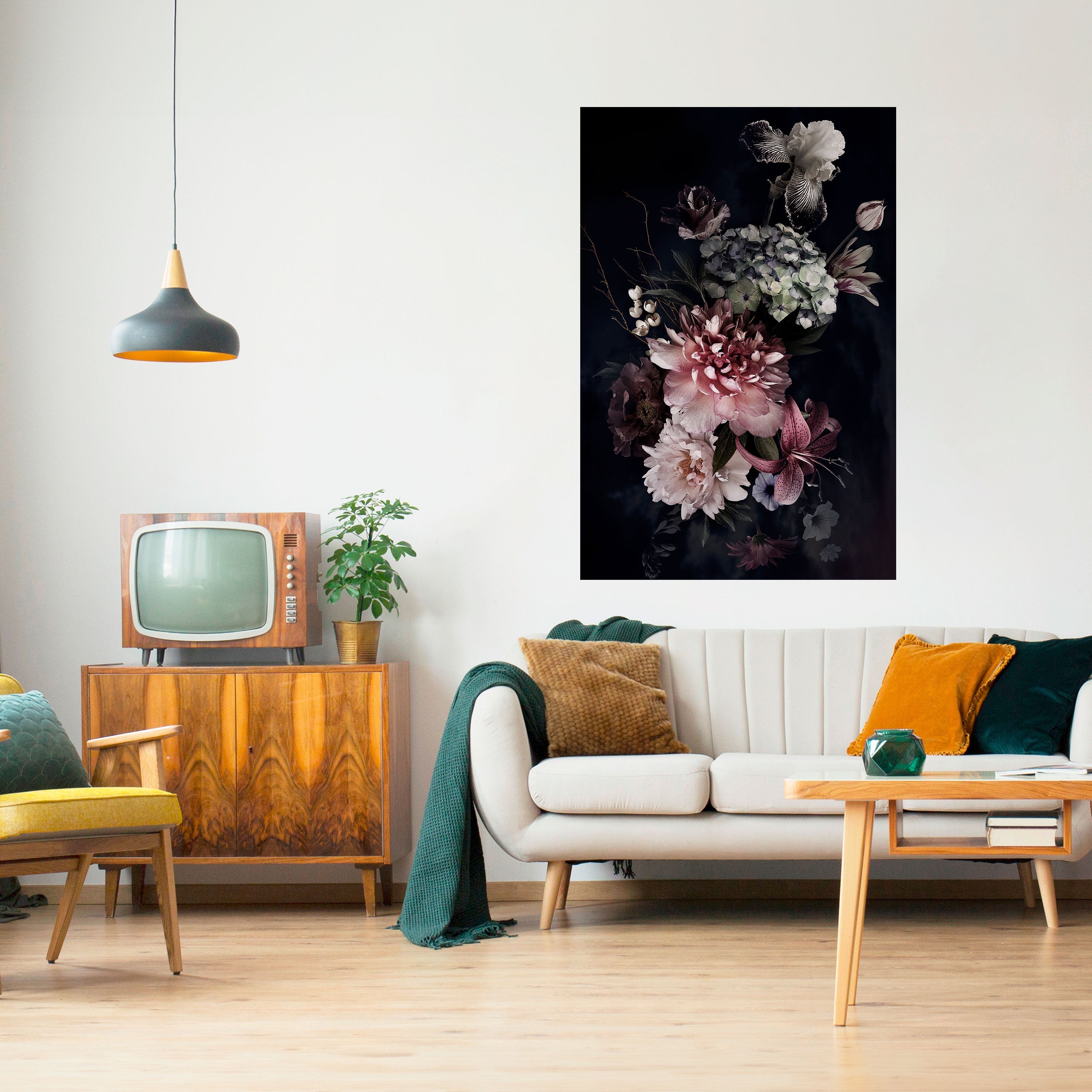 PURE BLOSSOM Vertikales Poster zum Abziehen und Aufkleben