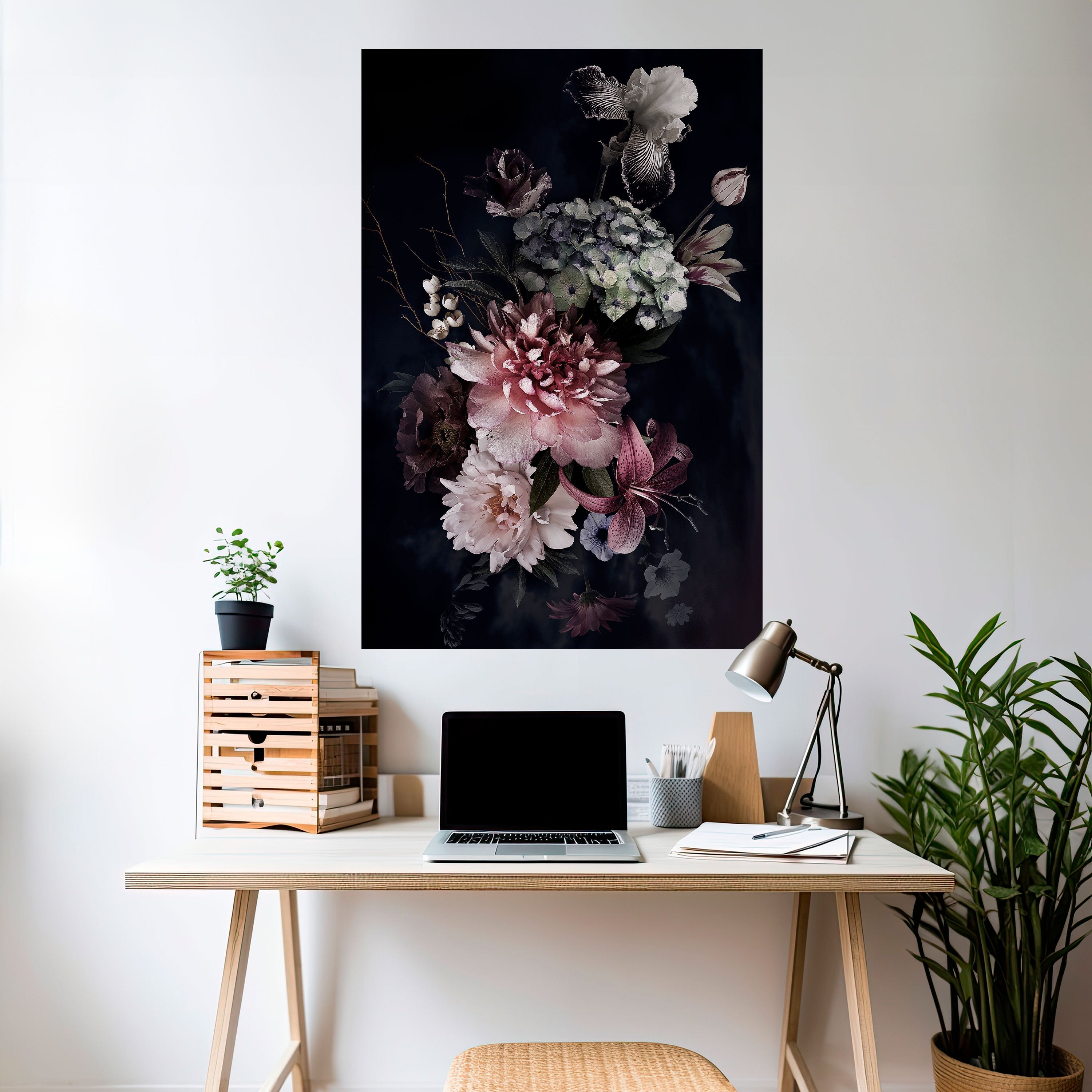 PURE BLOSSOM Vertikales Poster zum Abziehen und Aufkleben