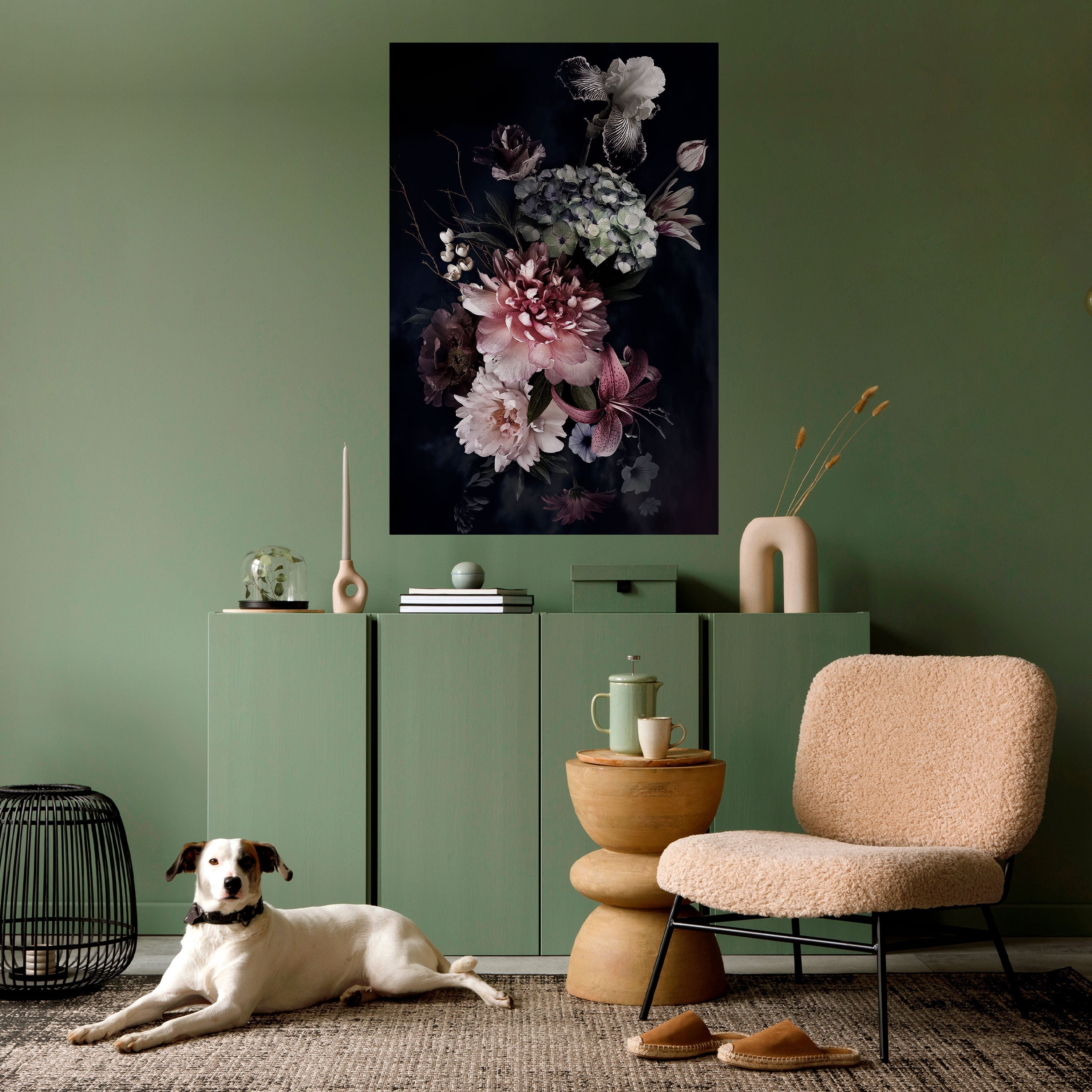 PURE BLOSSOM Vertikales Poster zum Abziehen und Aufkleben