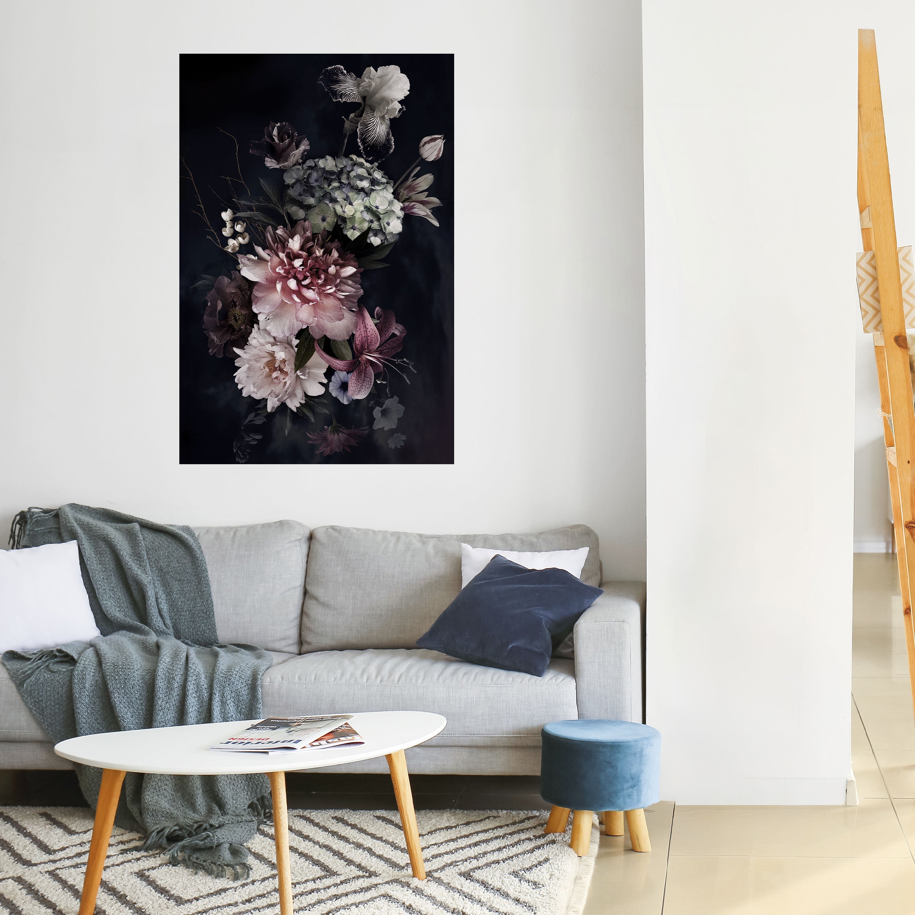 PURE BLOSSOM Vertikales Poster zum Abziehen und Aufkleben