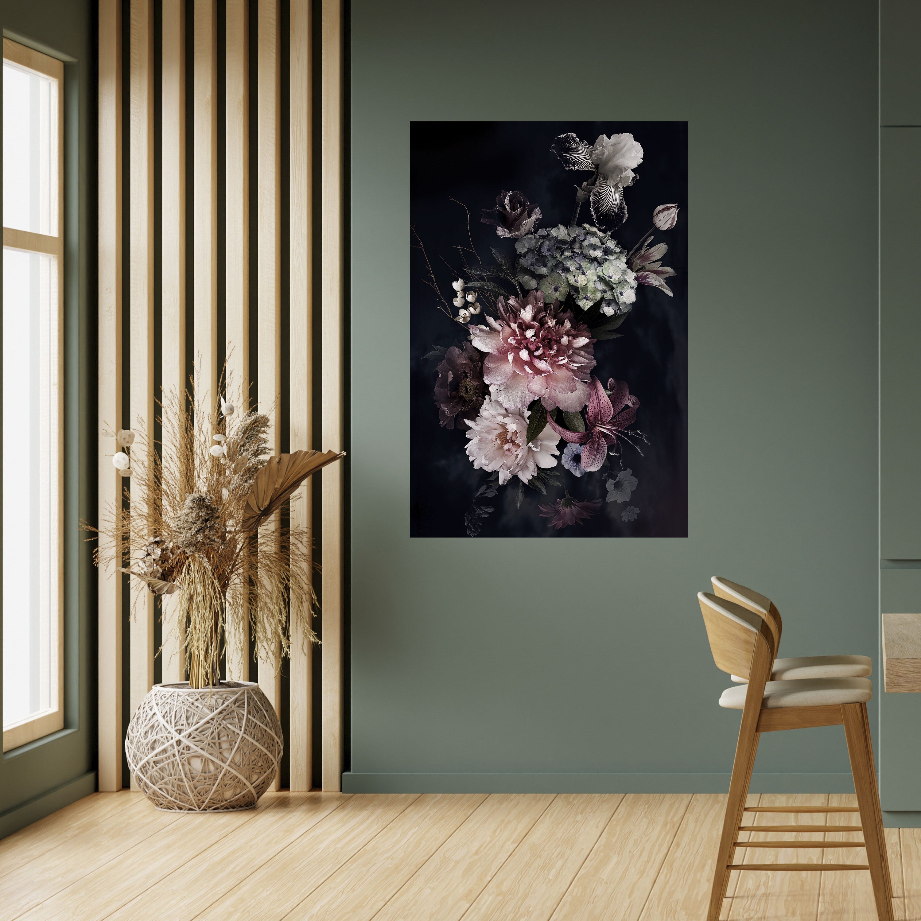 PURE BLOSSOM Vertikales Poster zum Abziehen und Aufkleben