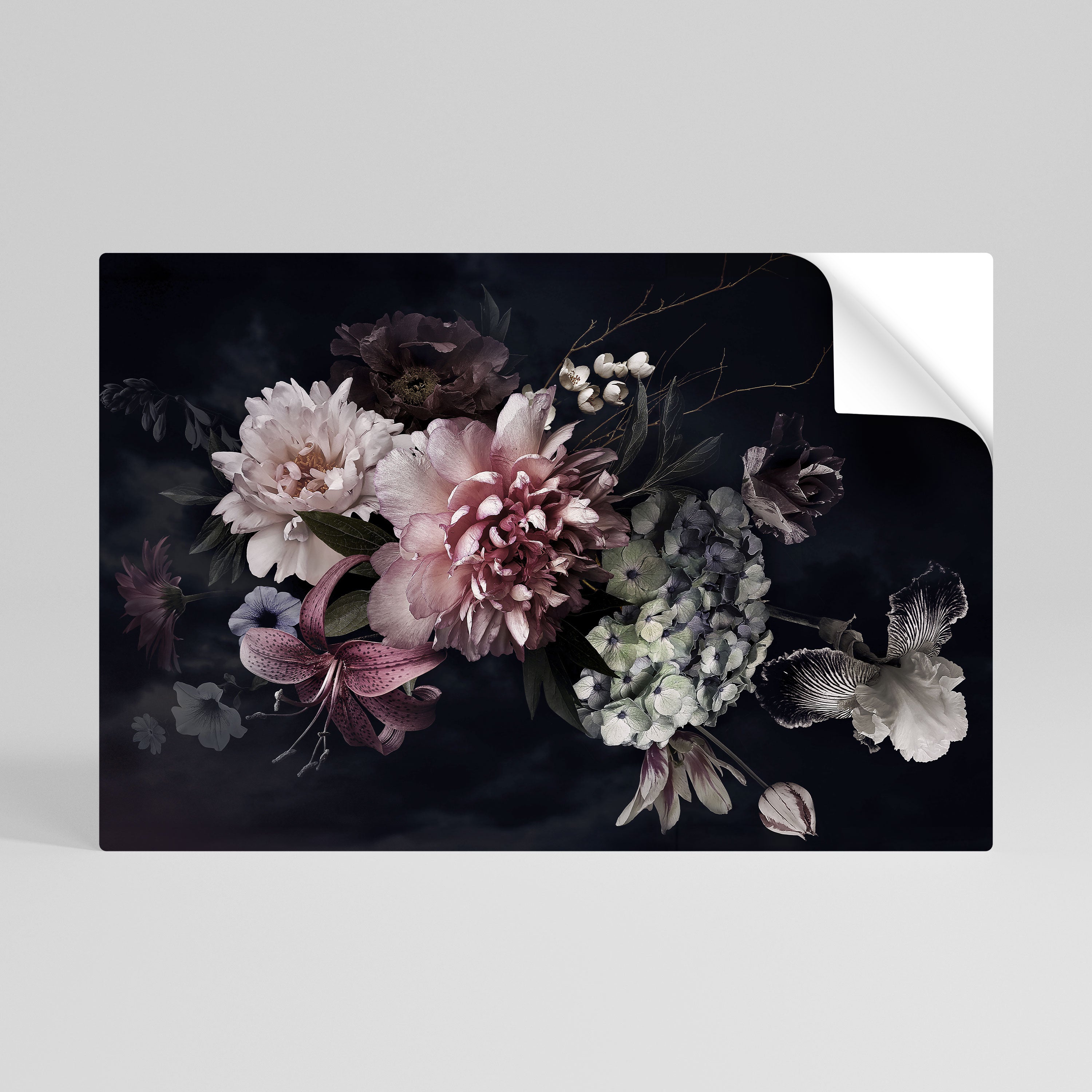 PURE BLOSSOM Selbstklebendes Horizontal-Poster