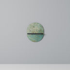 BLOOMING CHARM Ovales Kunstregal in Schwarz