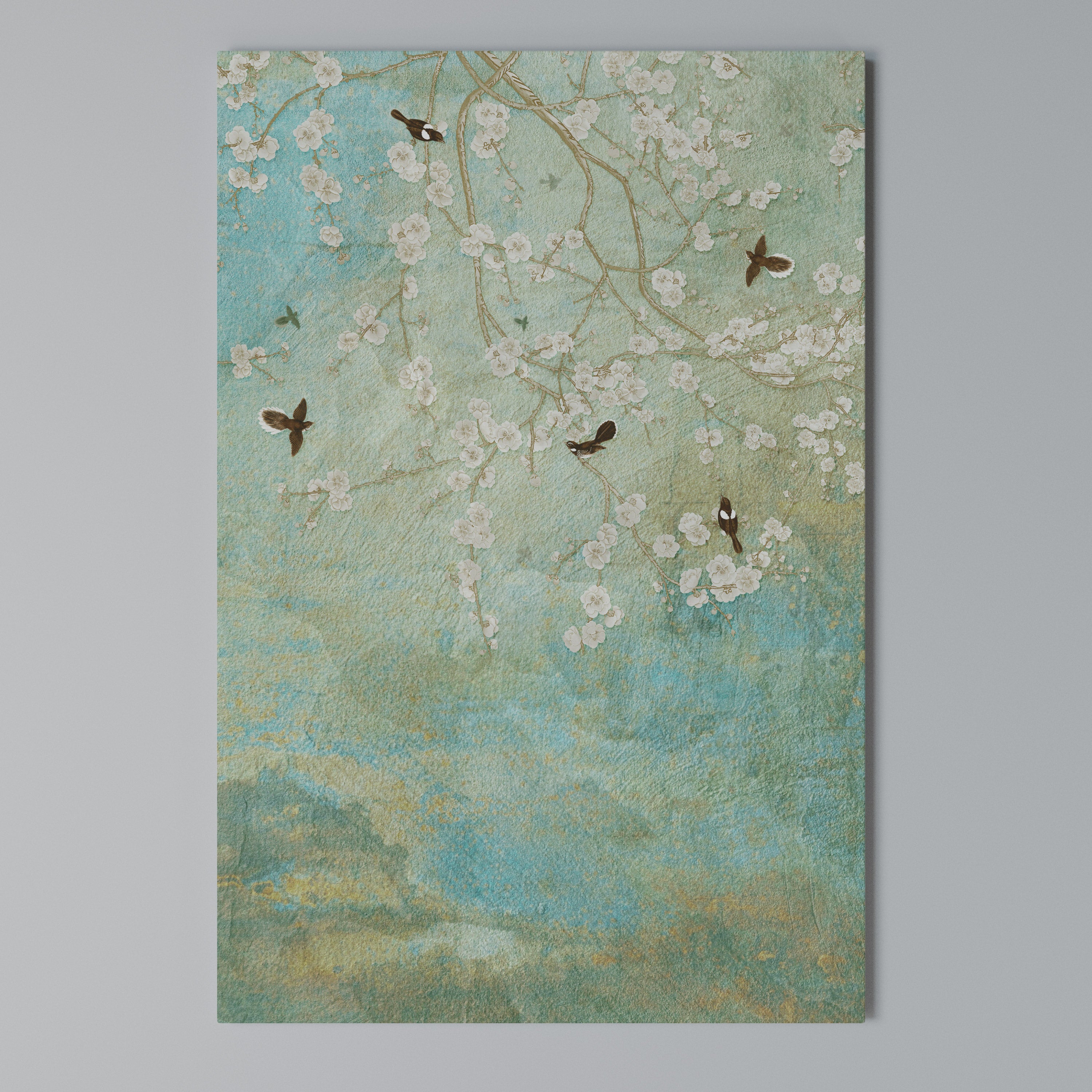 BLOOMING CHARM Vertical Canvas Print