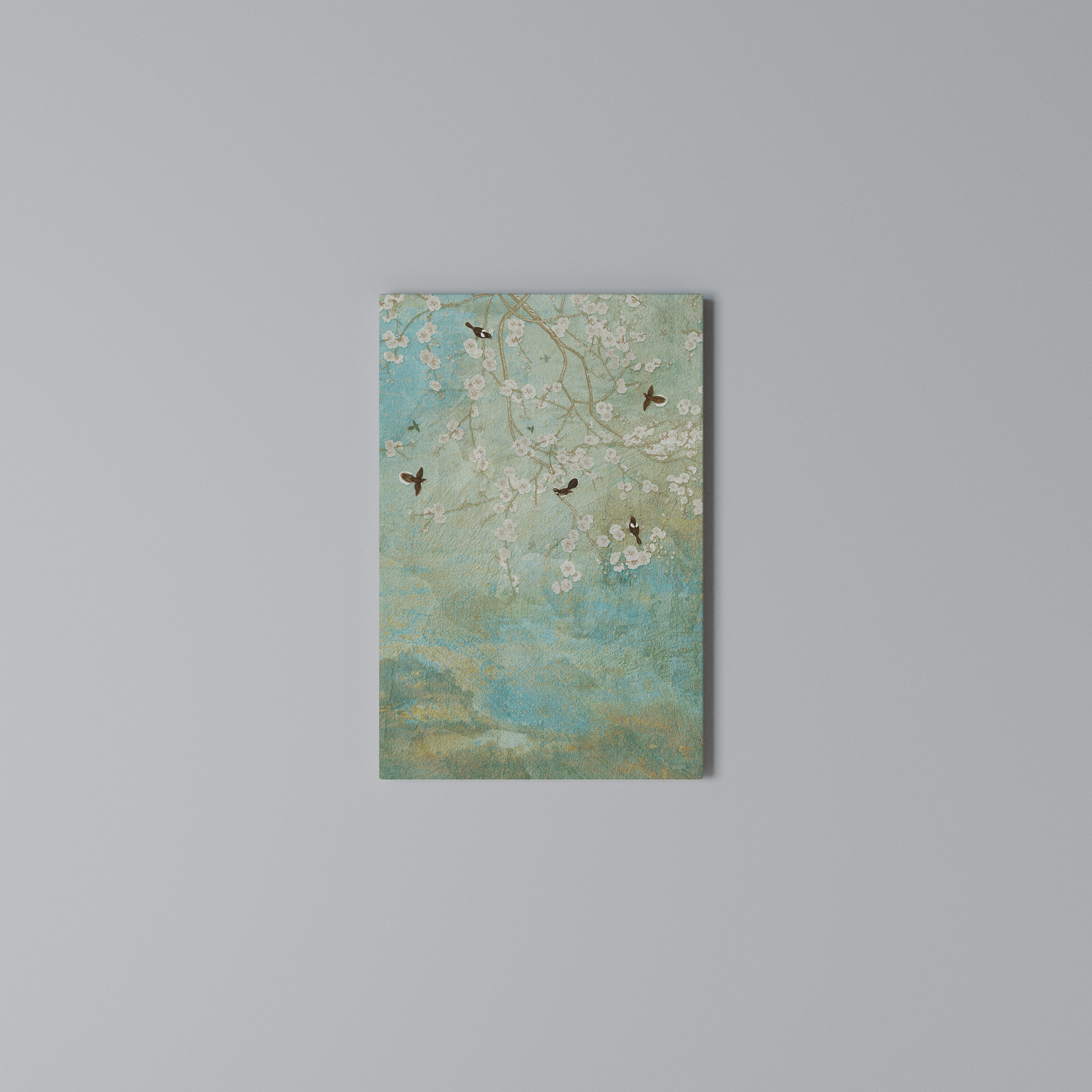 BLOOMING CHARM Vertical Canvas Print