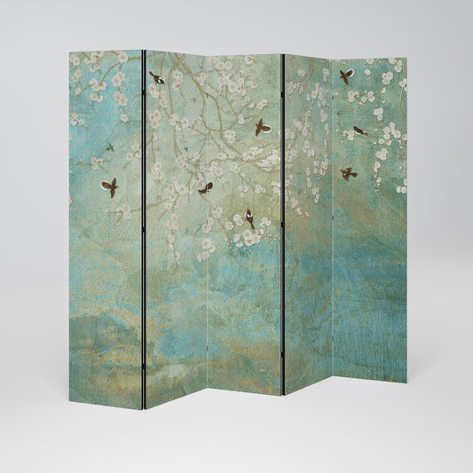 BLOOMING CHARM 5-teiliger Paravent