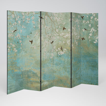 BLOOMING CHARM 6-teiliger Paravent