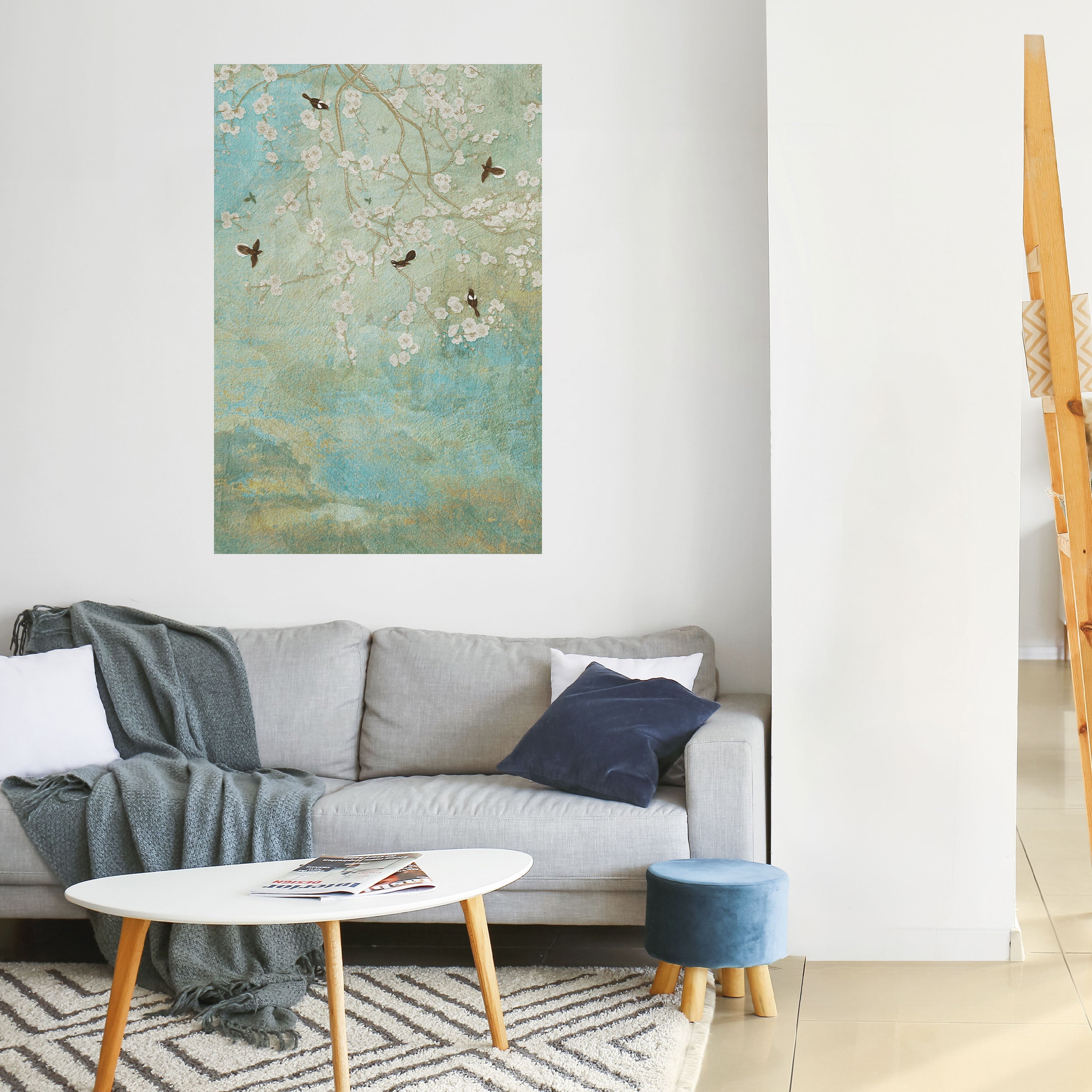 BLOOMING CHARM Vertikales Poster zum Abziehen und Aufkleben