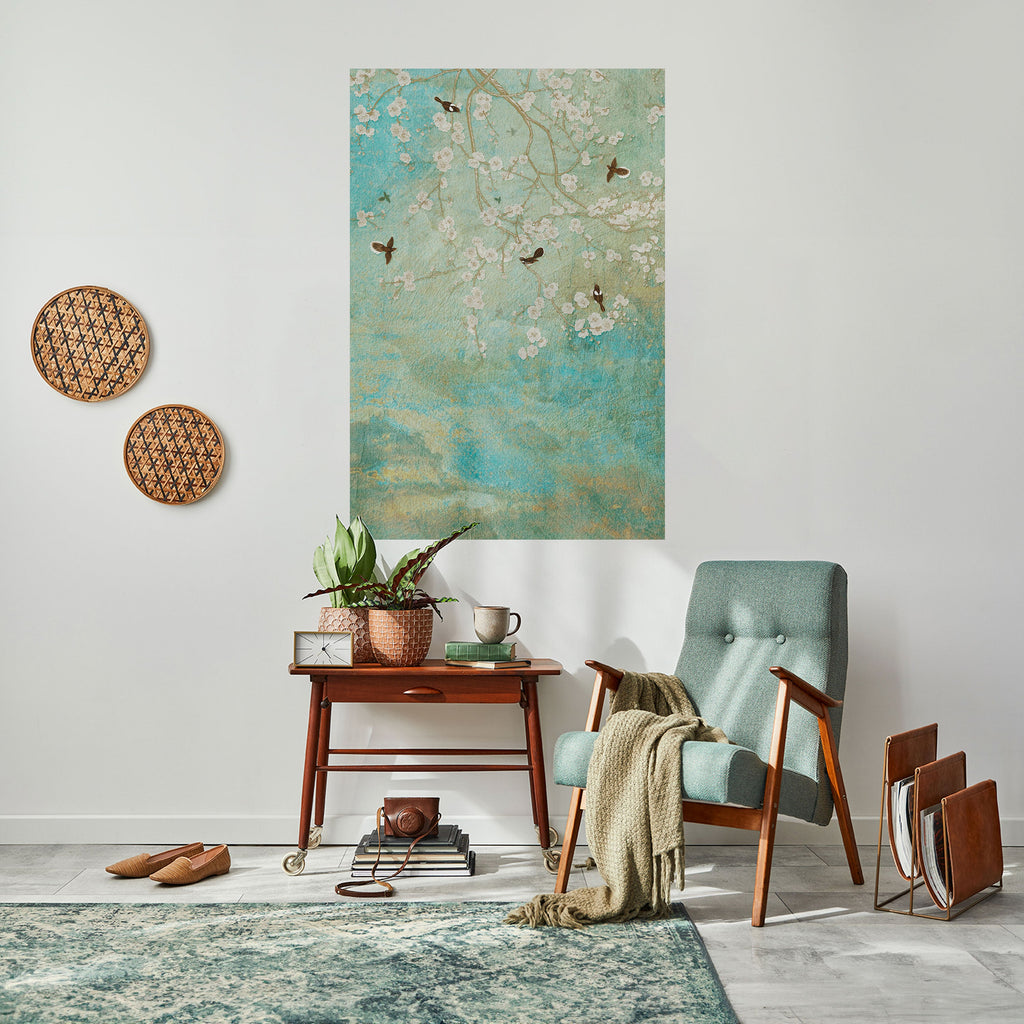 BLOOMING CHARM Vertikales Poster zum Abziehen und Aufkleben