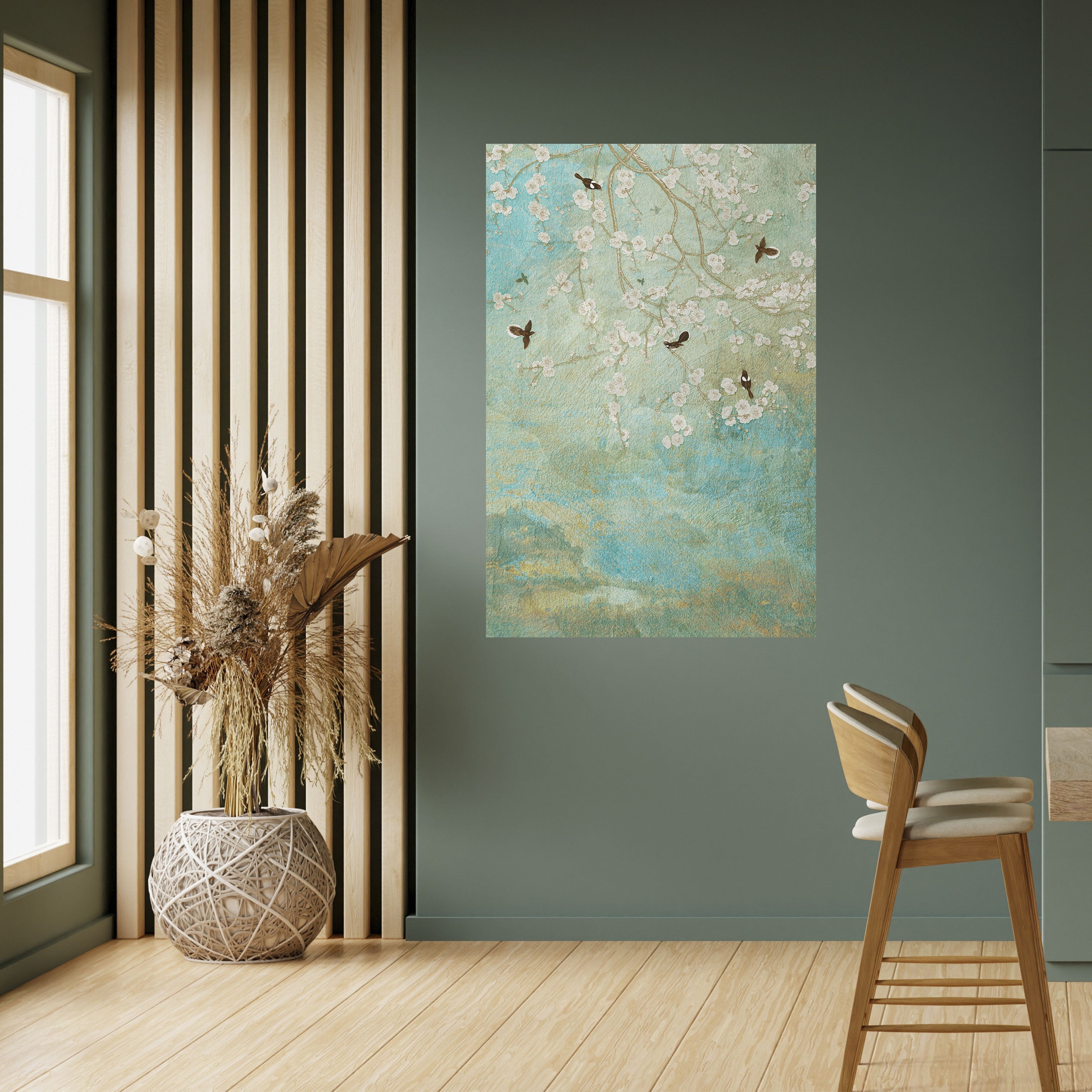 BLOOMING CHARM Vertikales Poster zum Abziehen und Aufkleben