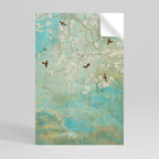 BLOOMING CHARM Selbstklebendes Poster - Hochformat