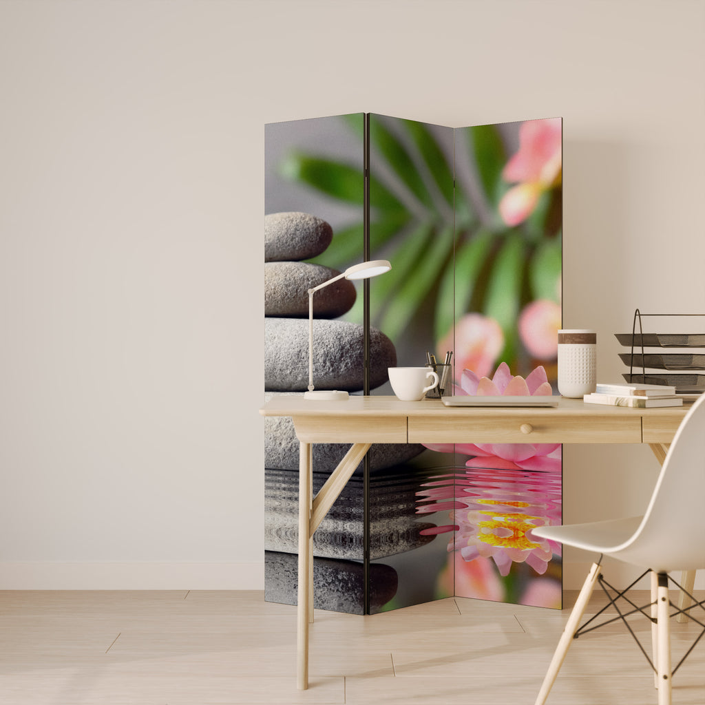 CALMING REFLECTIONS 3-Panel Room Divider